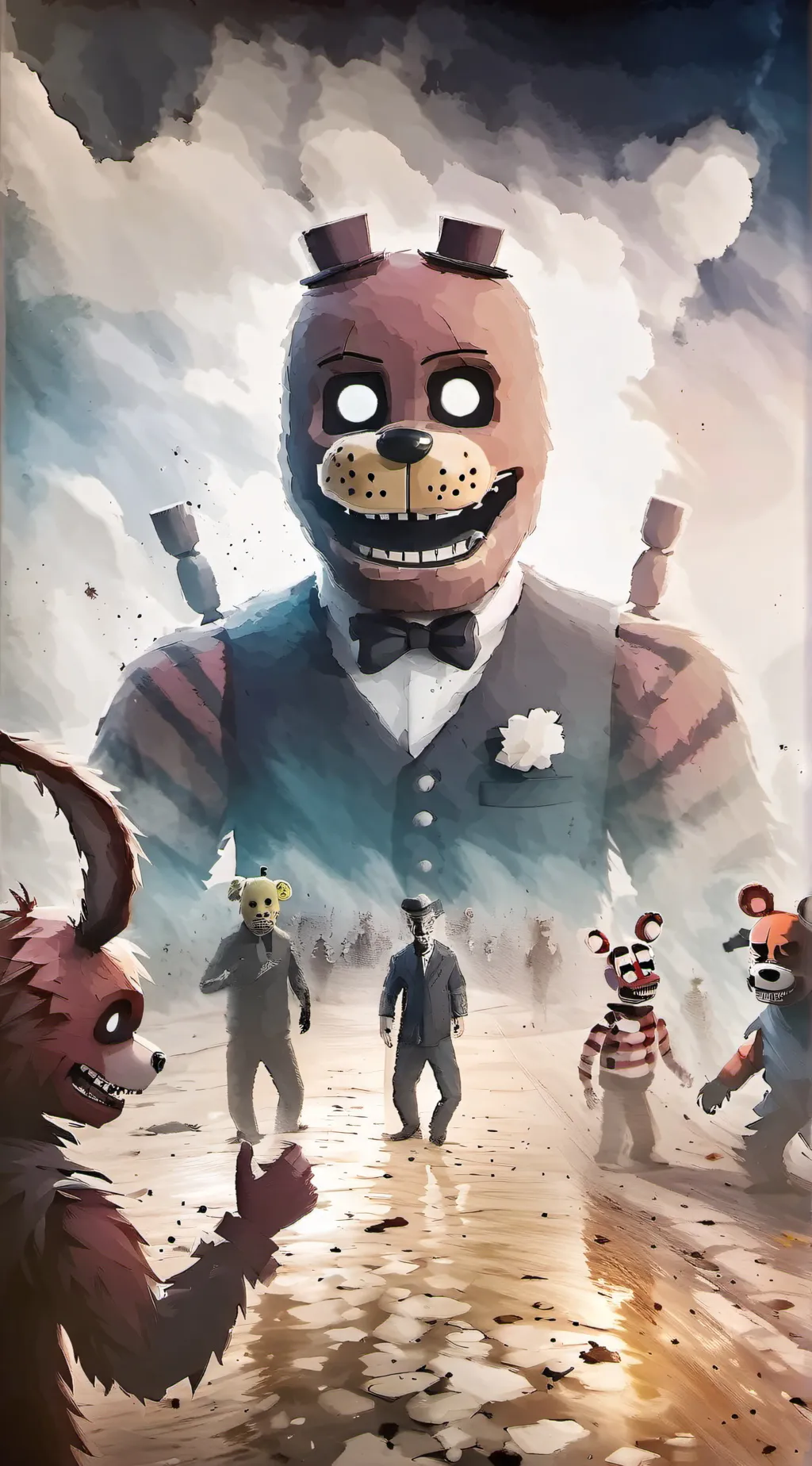ai character: FNAF background