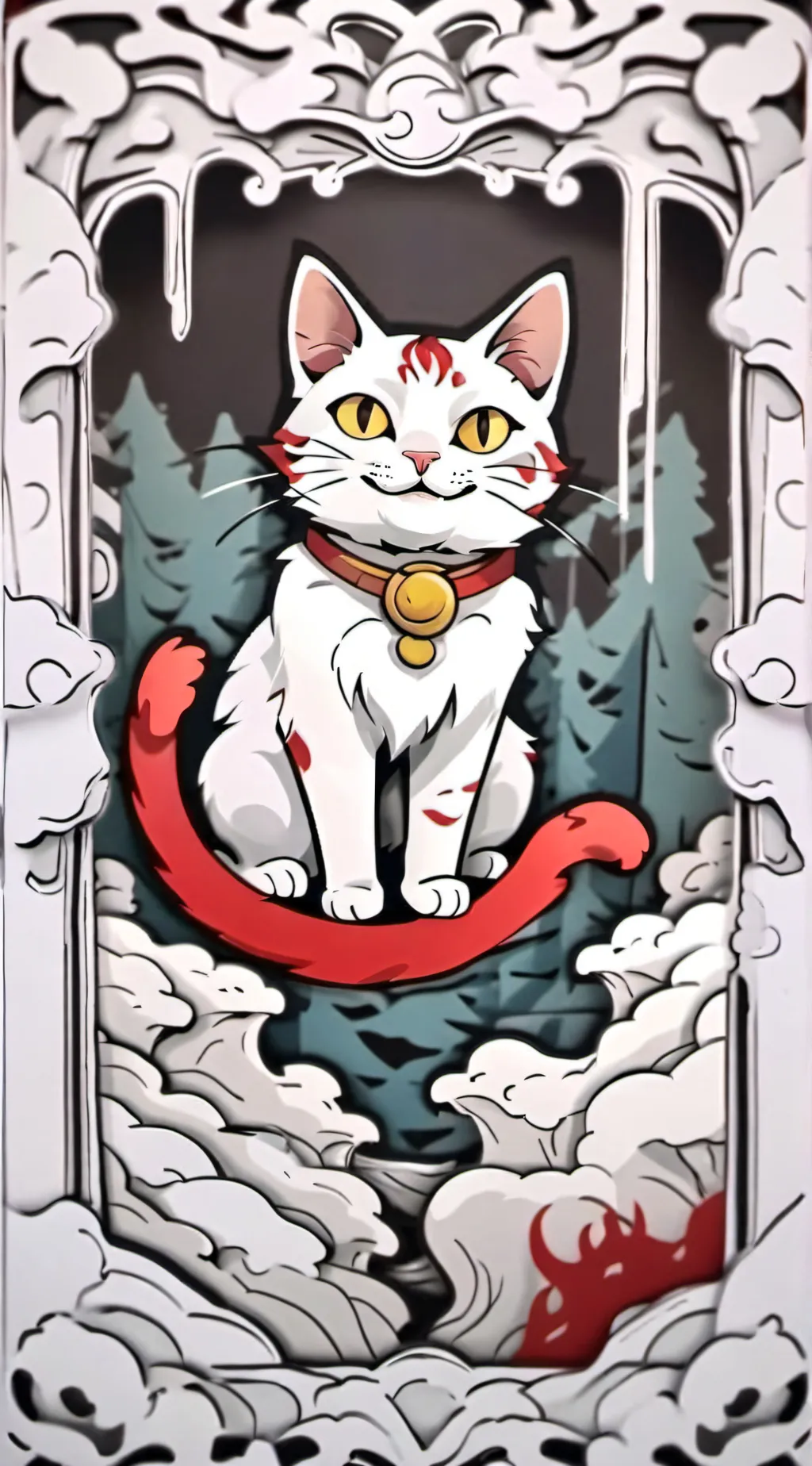 ai character: hh 🍑 cat alastor background