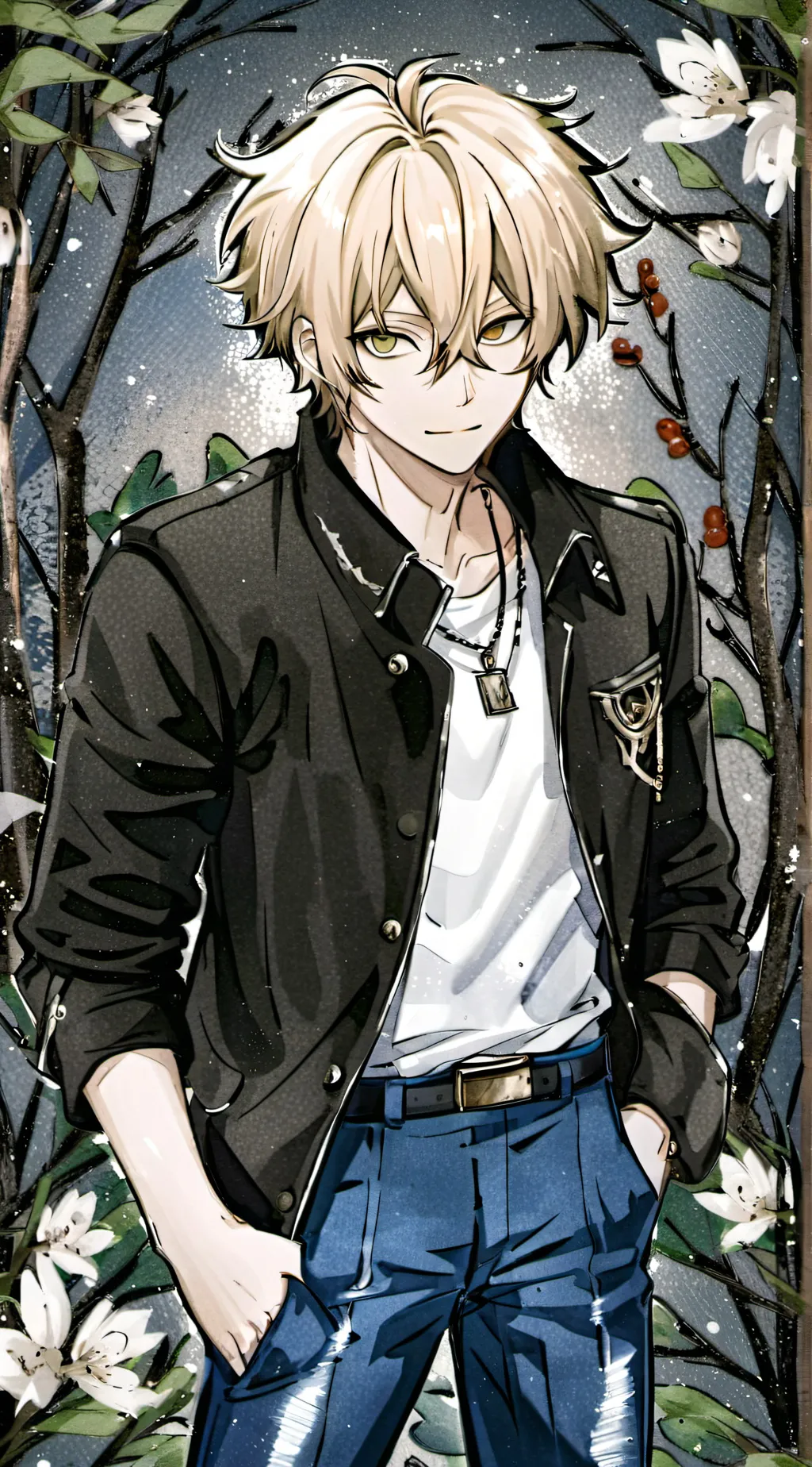 ai character: Katsuki Bakugo background