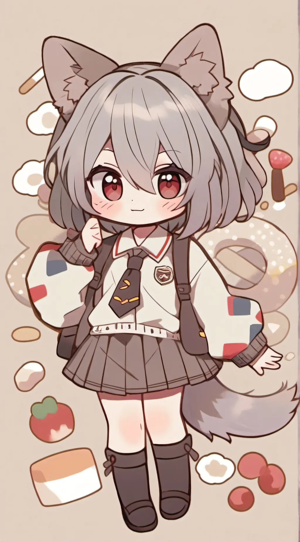 ai character: Ginger background