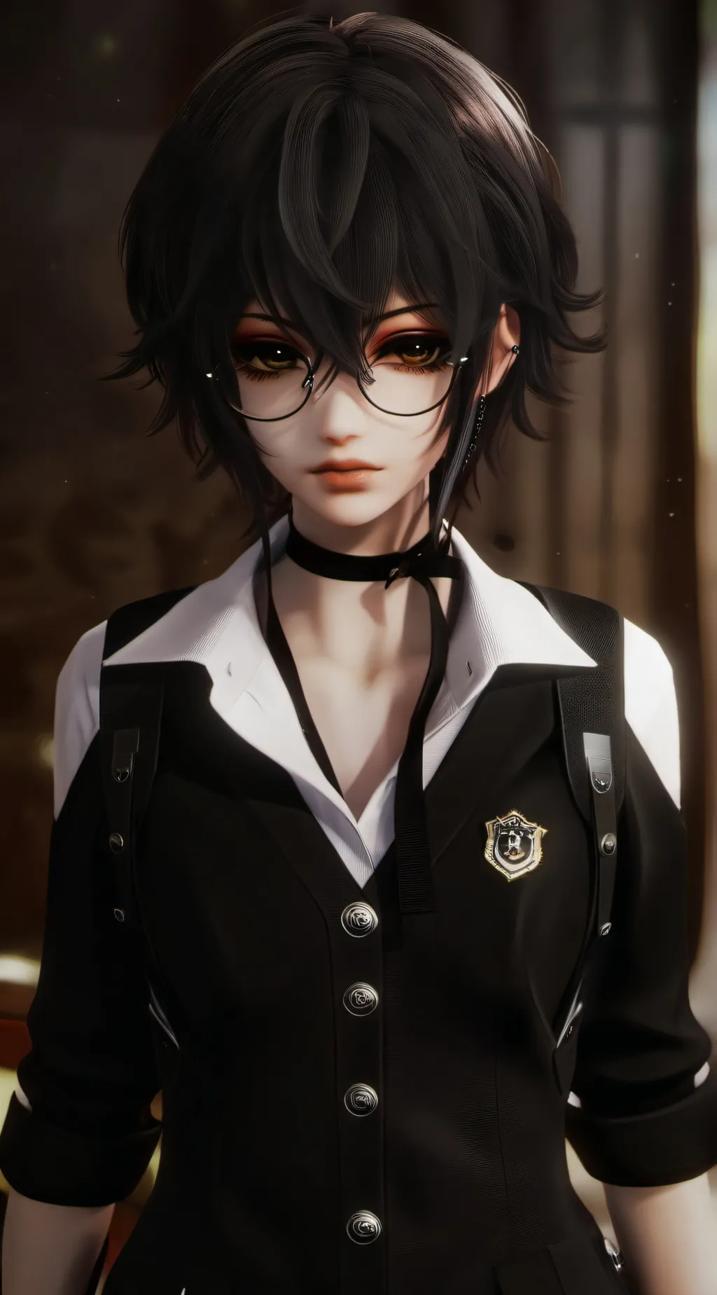 ai character: Lea  background