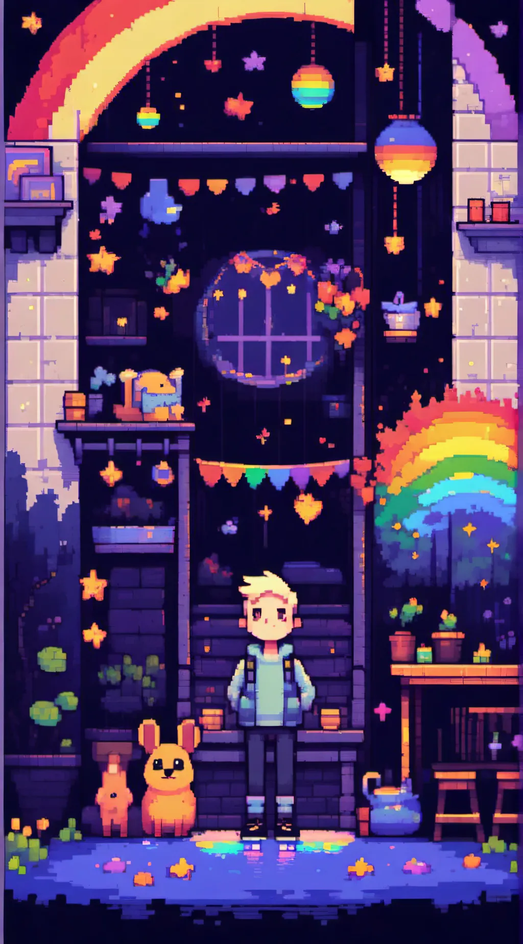 ai character: Gravity falls background