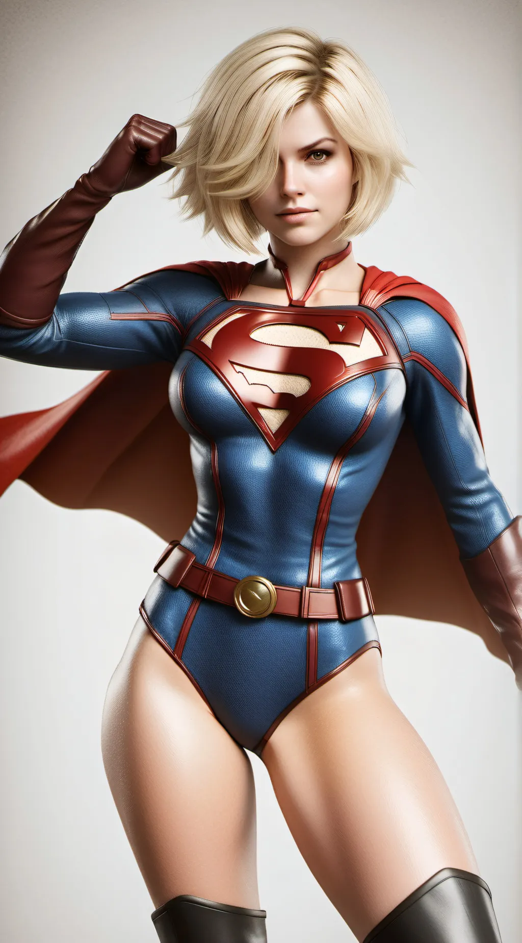 ai character: power girl  background