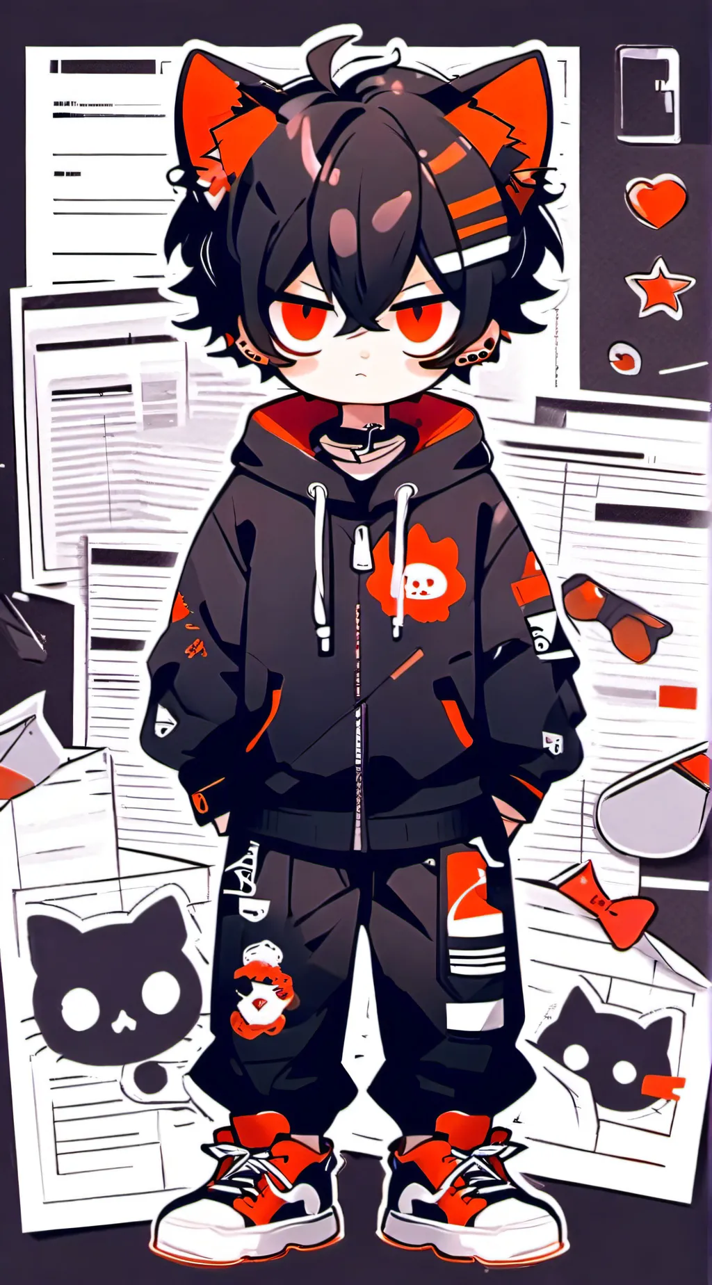 ai character: Velvet background
