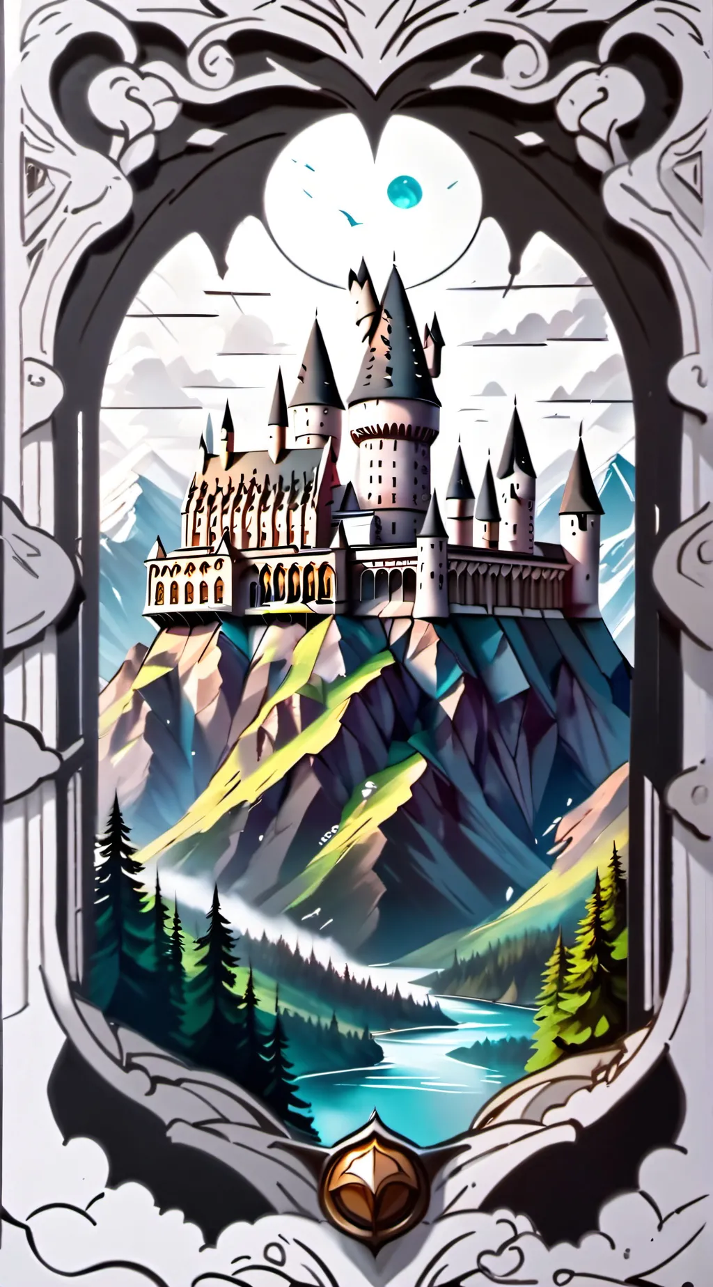 ai character: Hogwarts background