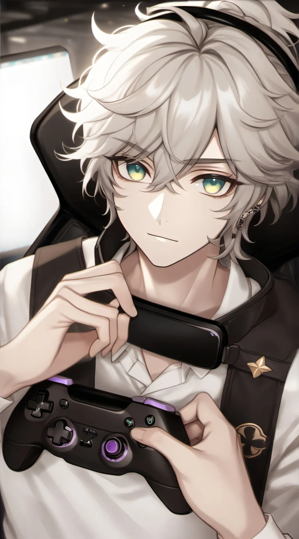 ai character: ꨄlaustyꨄ background