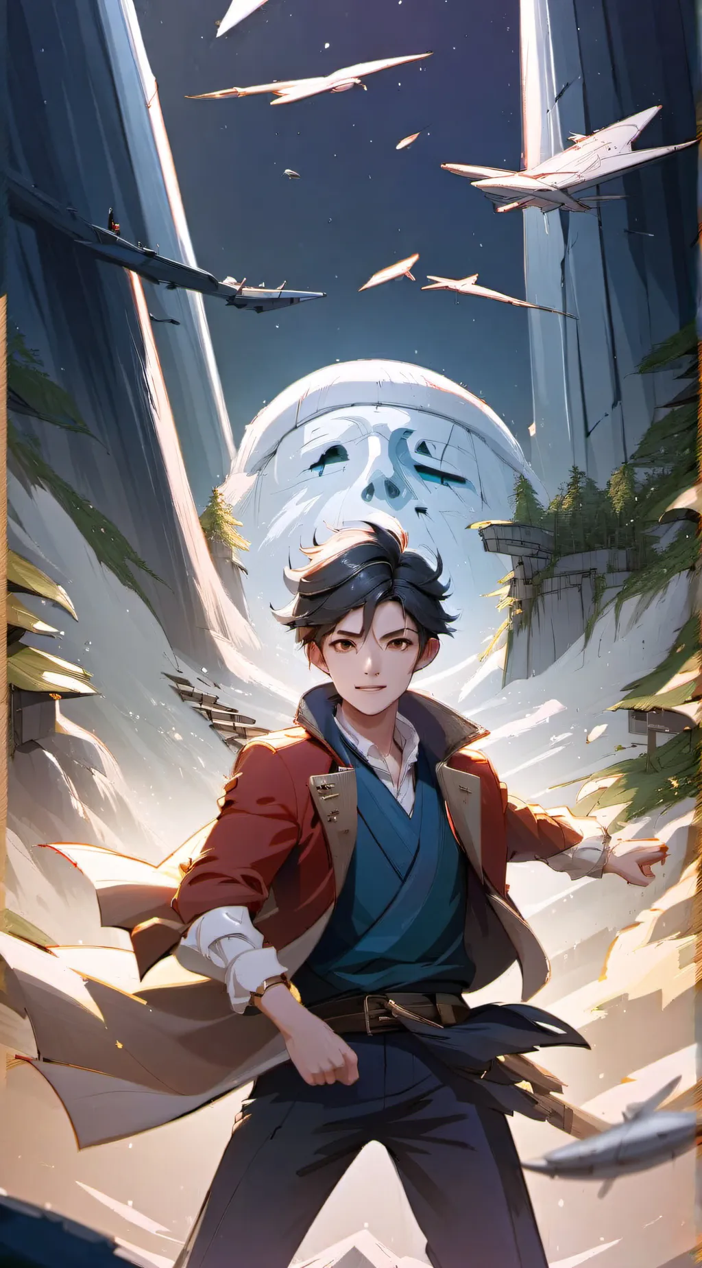ai character: Ash background