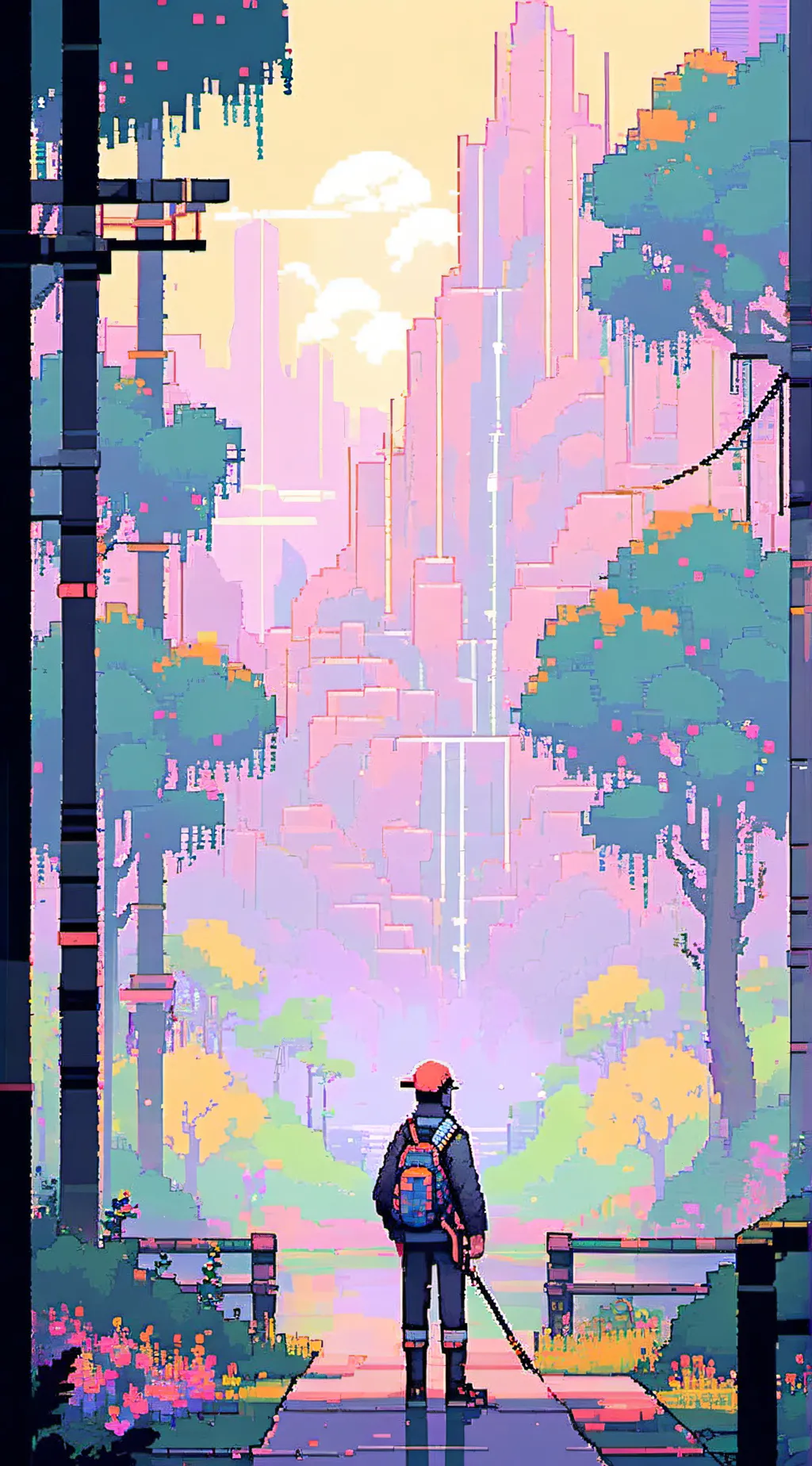 ai character: everything hurts background
