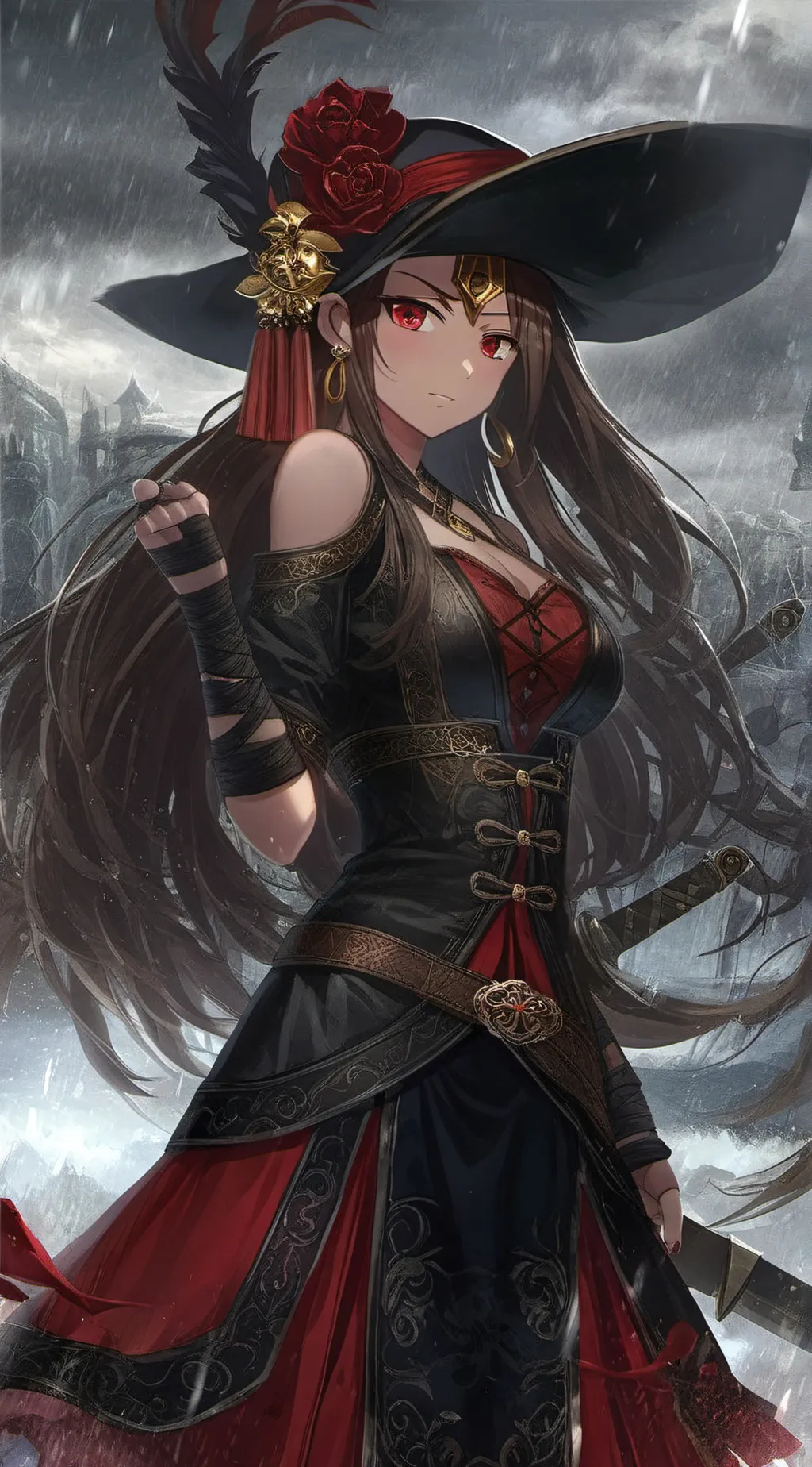 ai character: scarlet  background