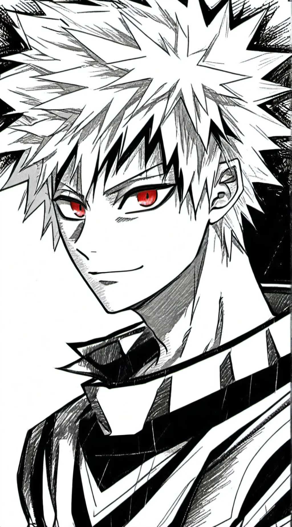ai character: Katsuki Bakugo  background