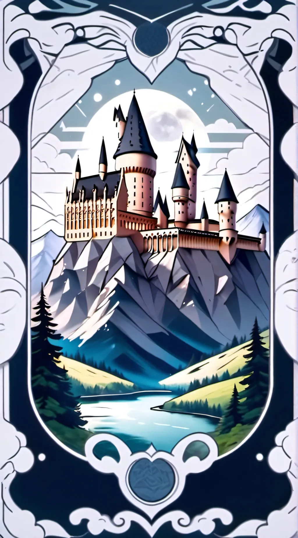 ai character: Hogwarts background
