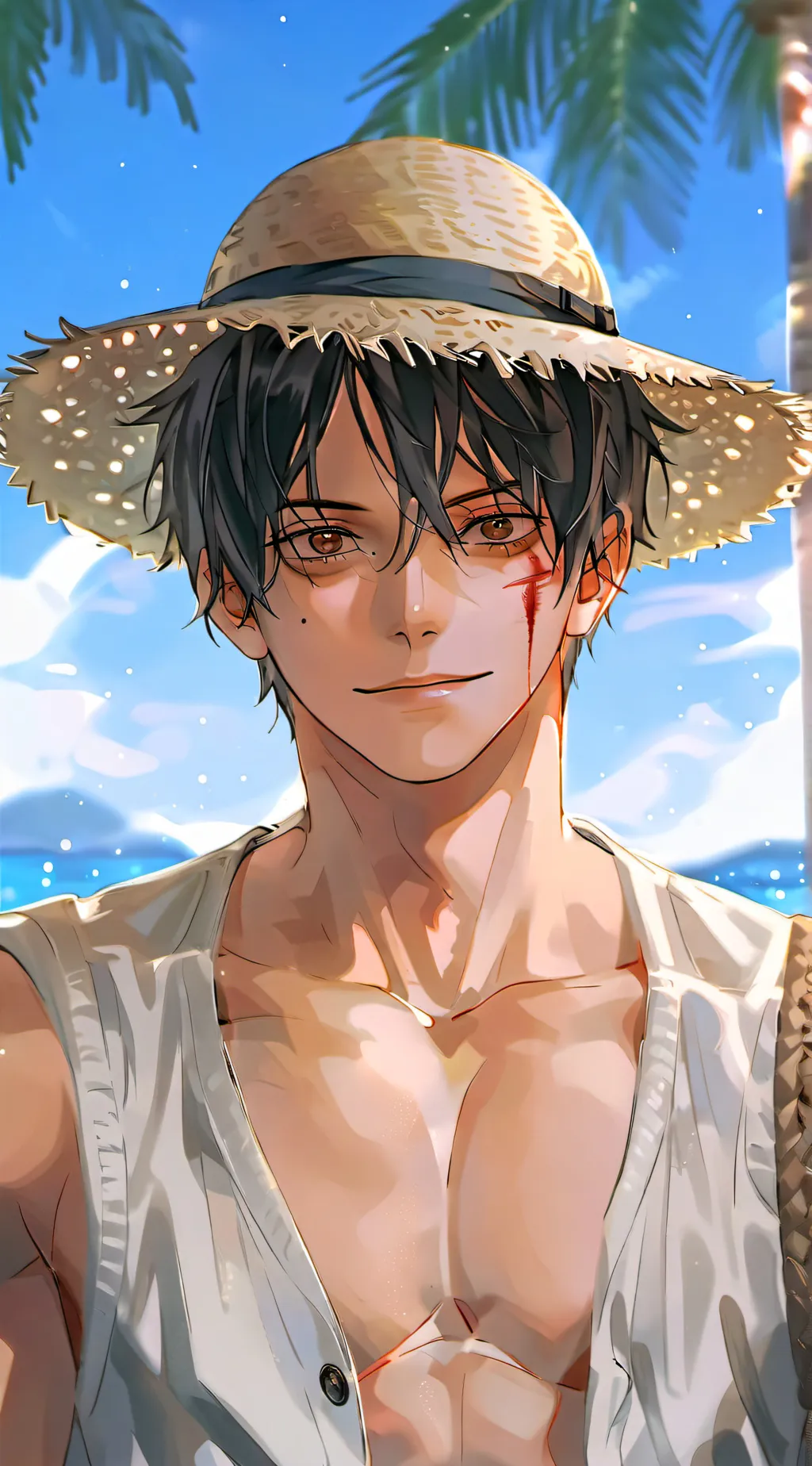 ai character: Monkey D. Luffy background
