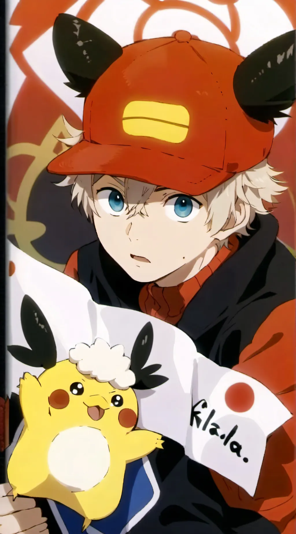 ai character: pikachu background