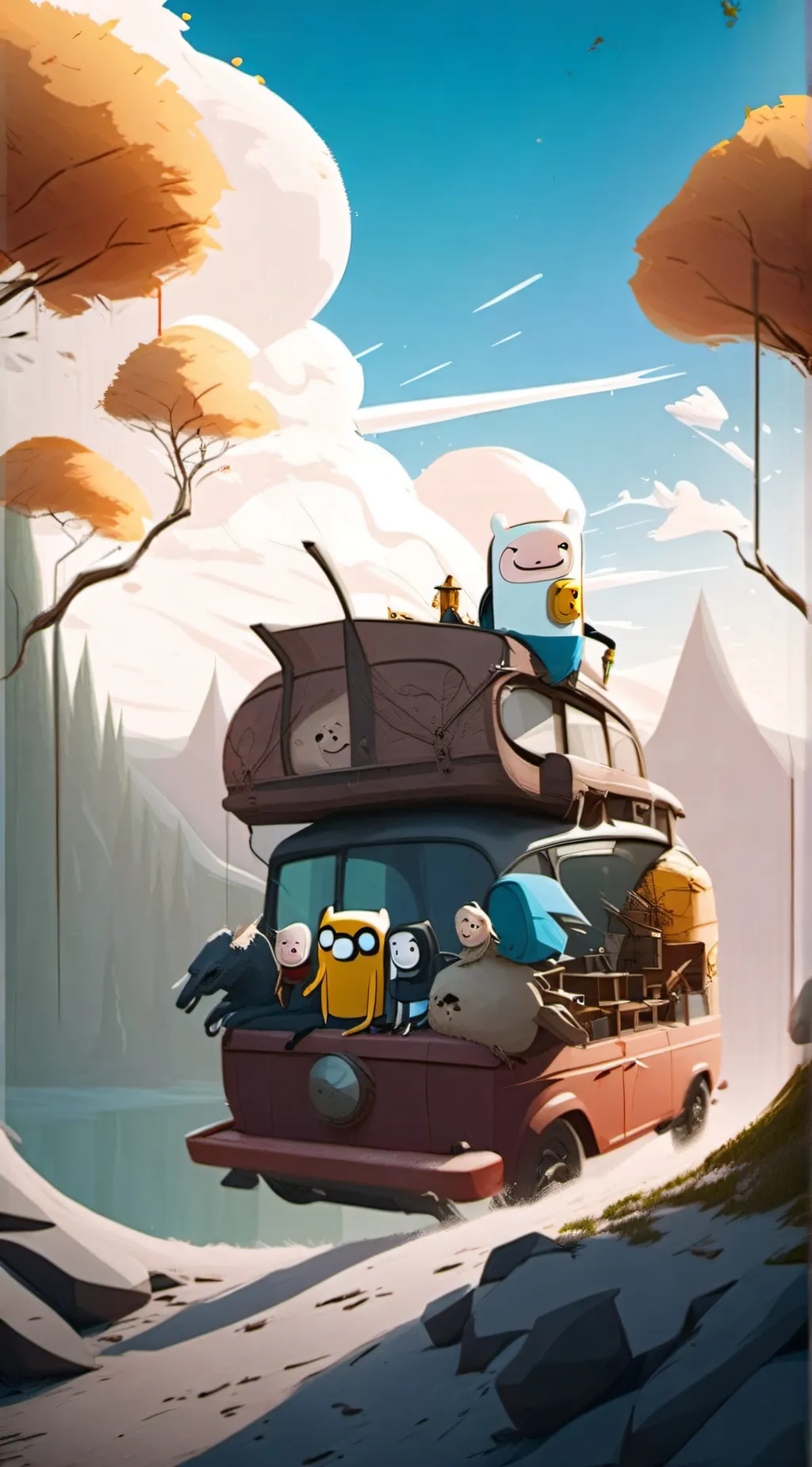 ai character: Adventure time!! background