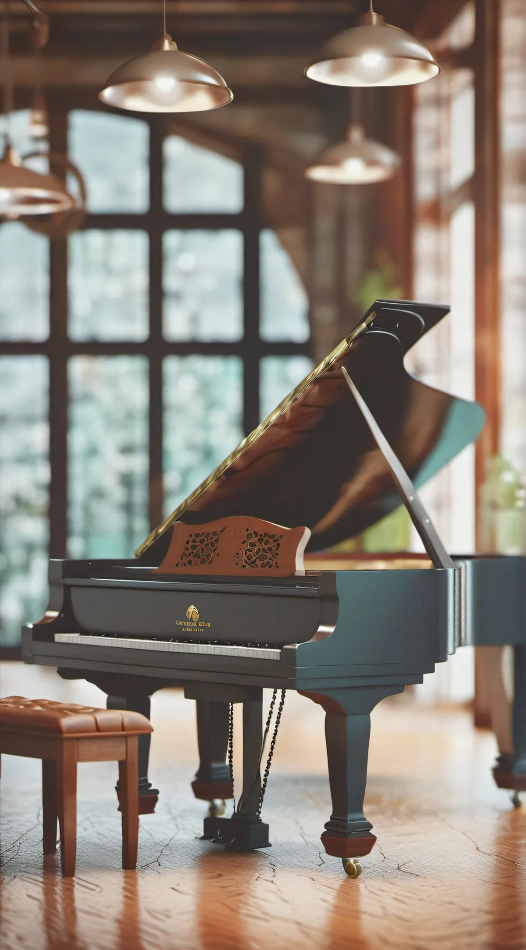 ai character: Piano background
