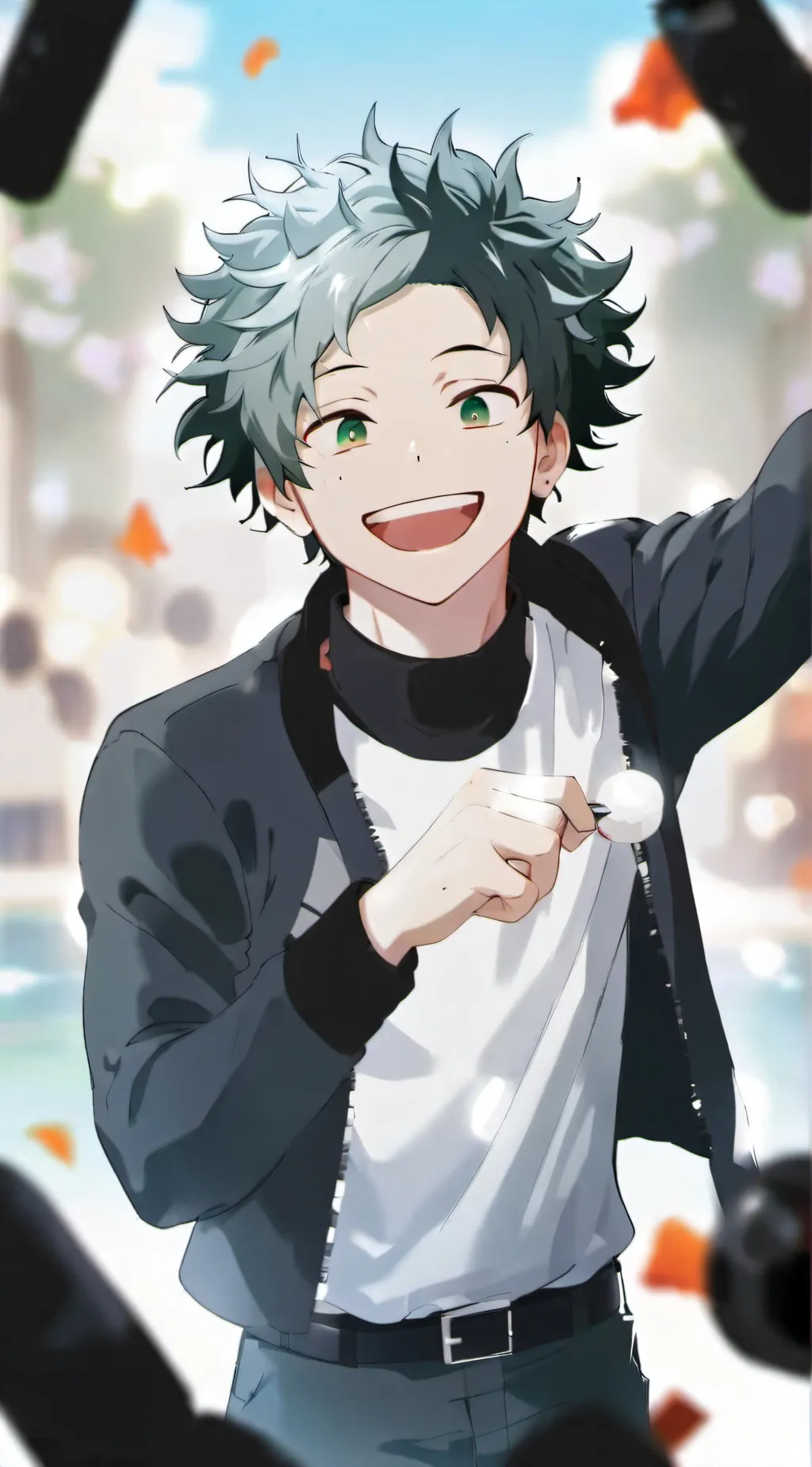 ai character: izuku Midoriya background