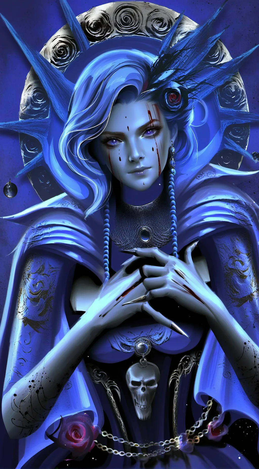 ai character: shadow background