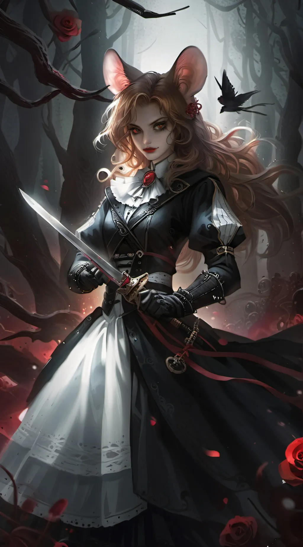 ai character: Mal the dormouse  background