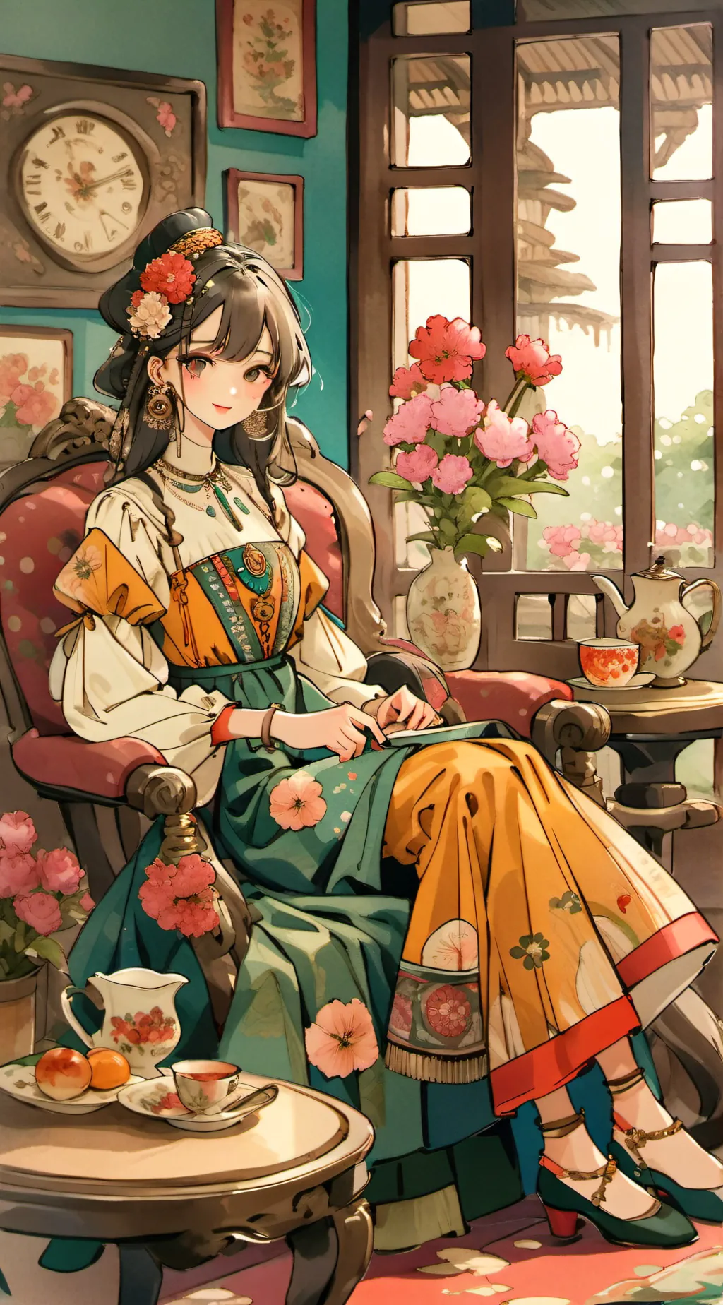 ai character: Fiona  background