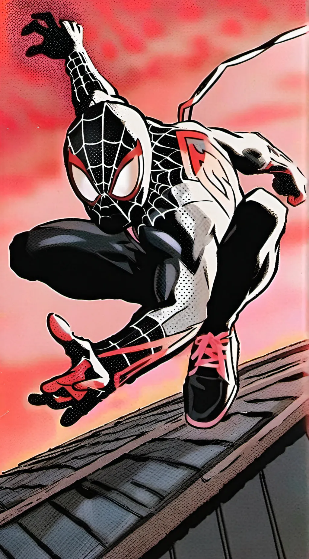 ai character: School ur spiderma background