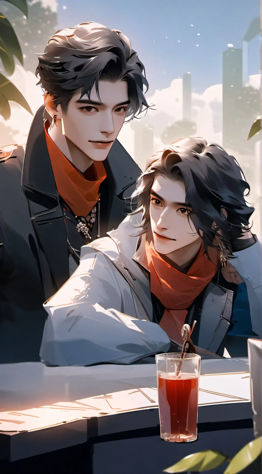 ai character: Marcus and santus background