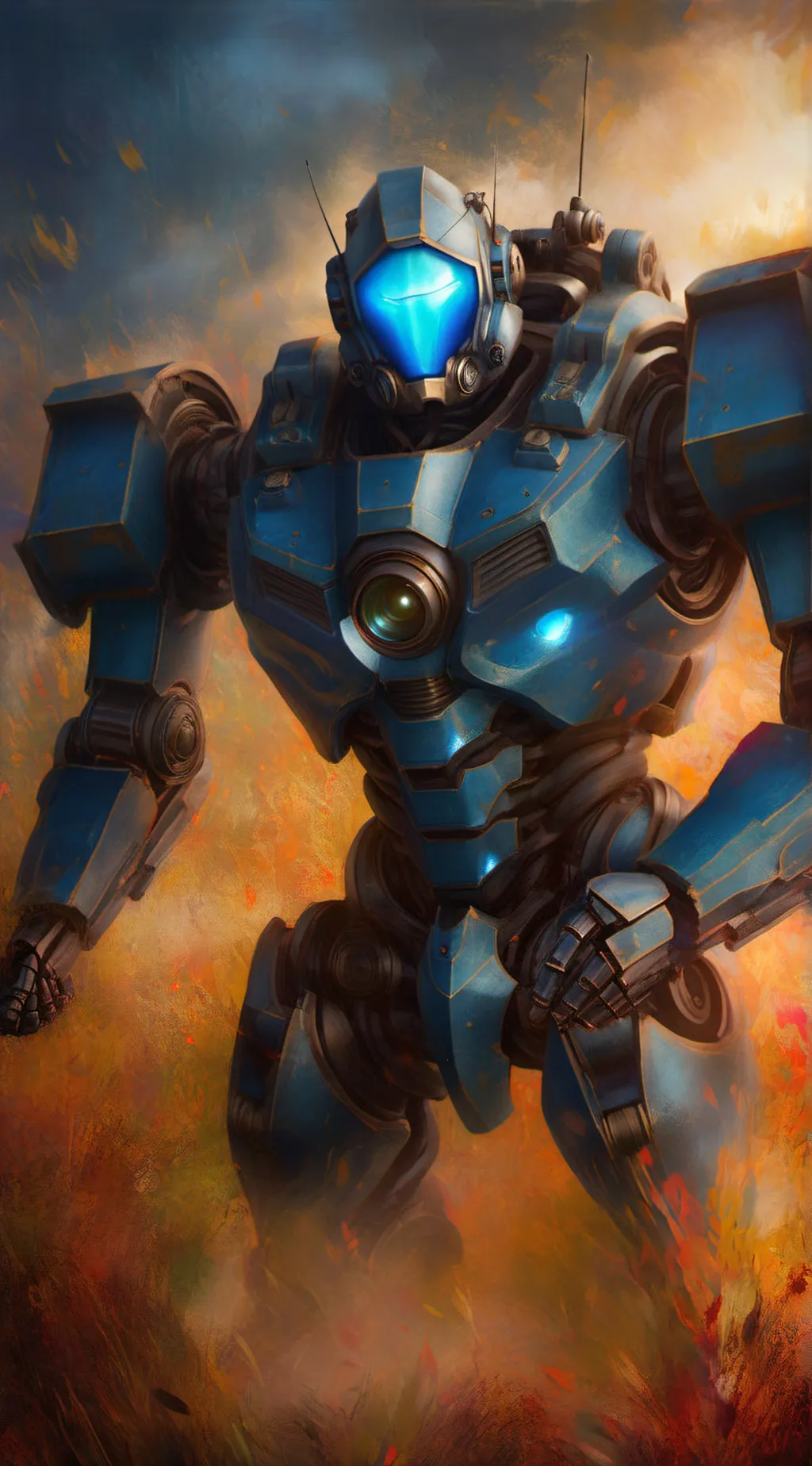 ai character: titan cameraman  background