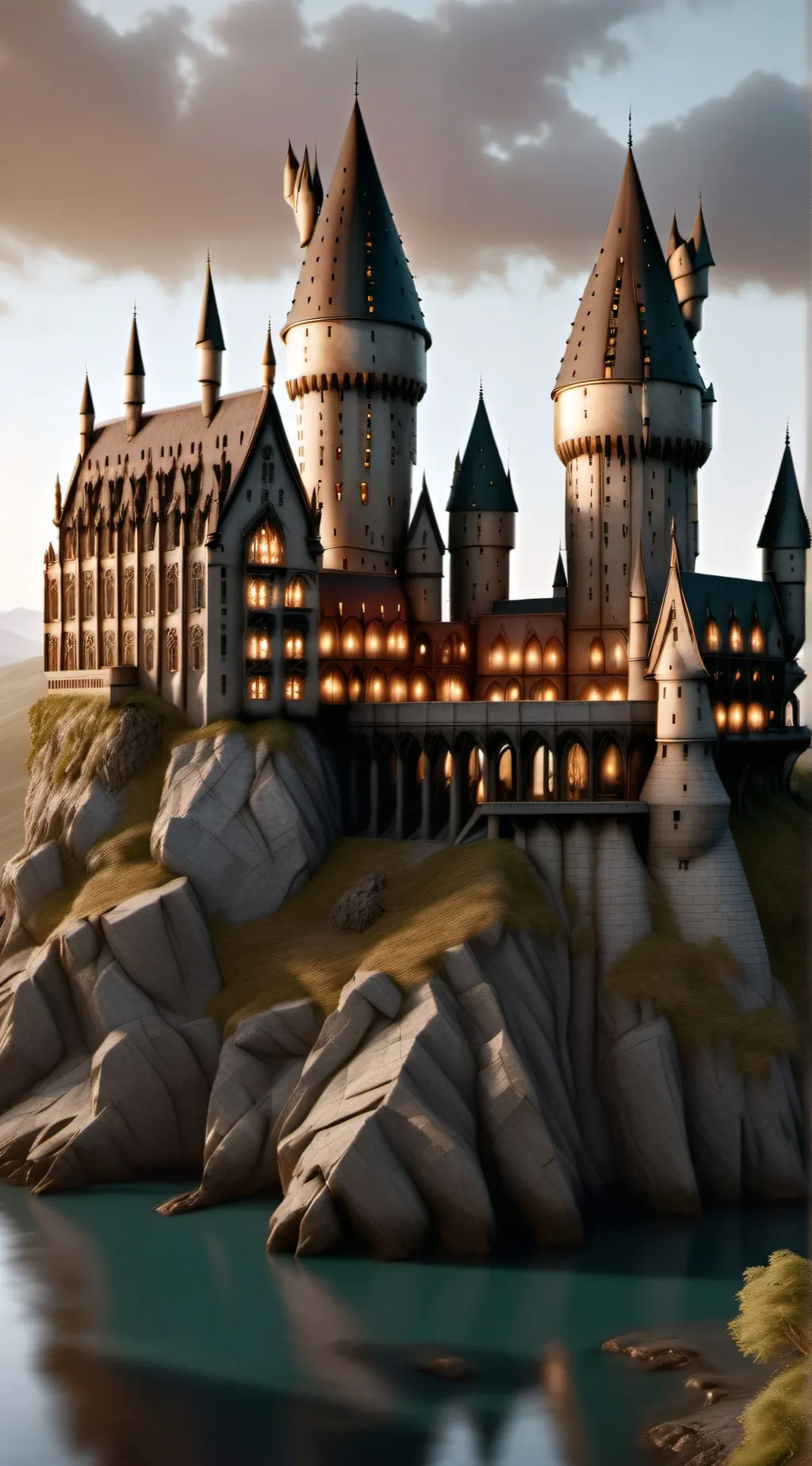 ai character: Hogwarts background