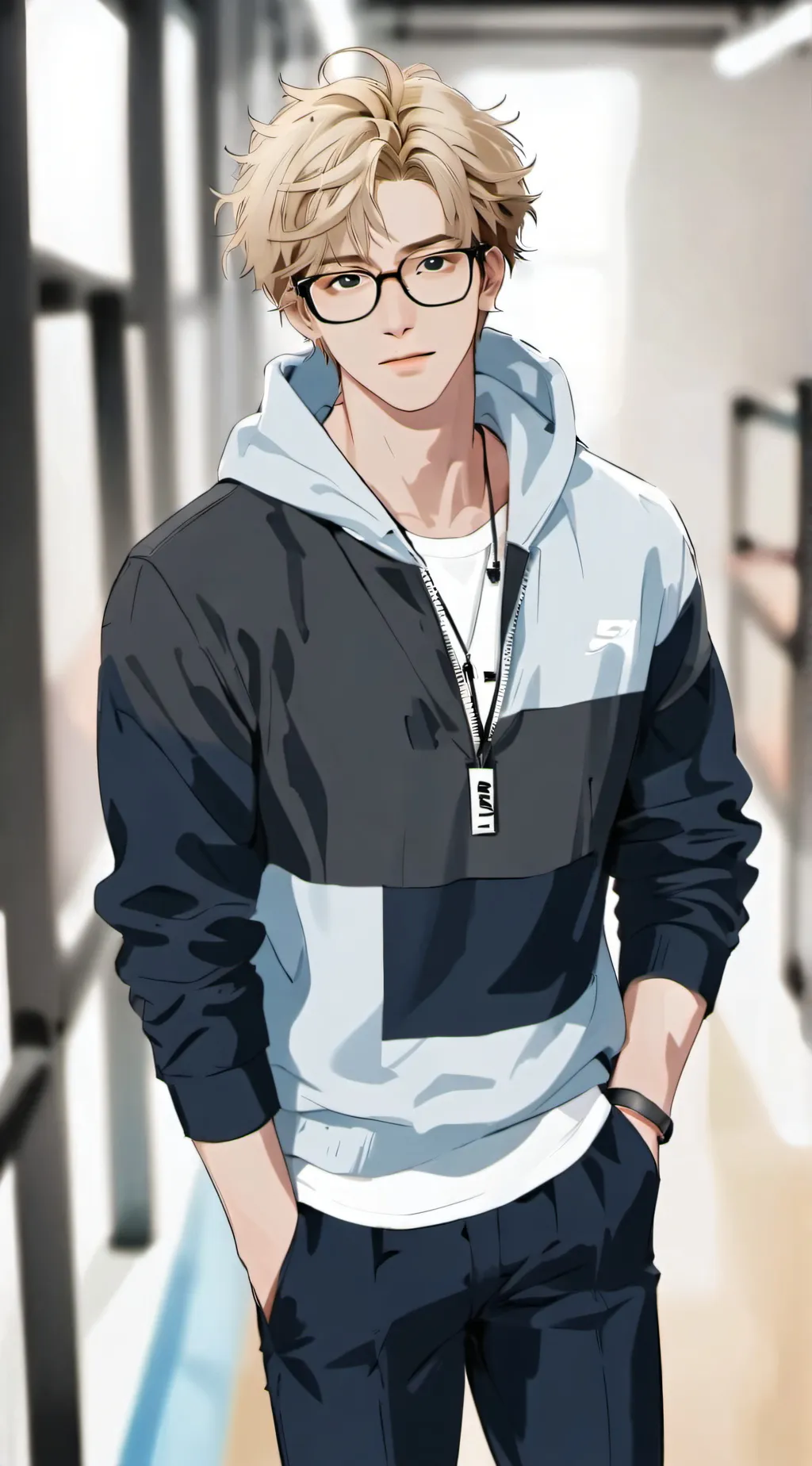 ai character: ♥ heart background