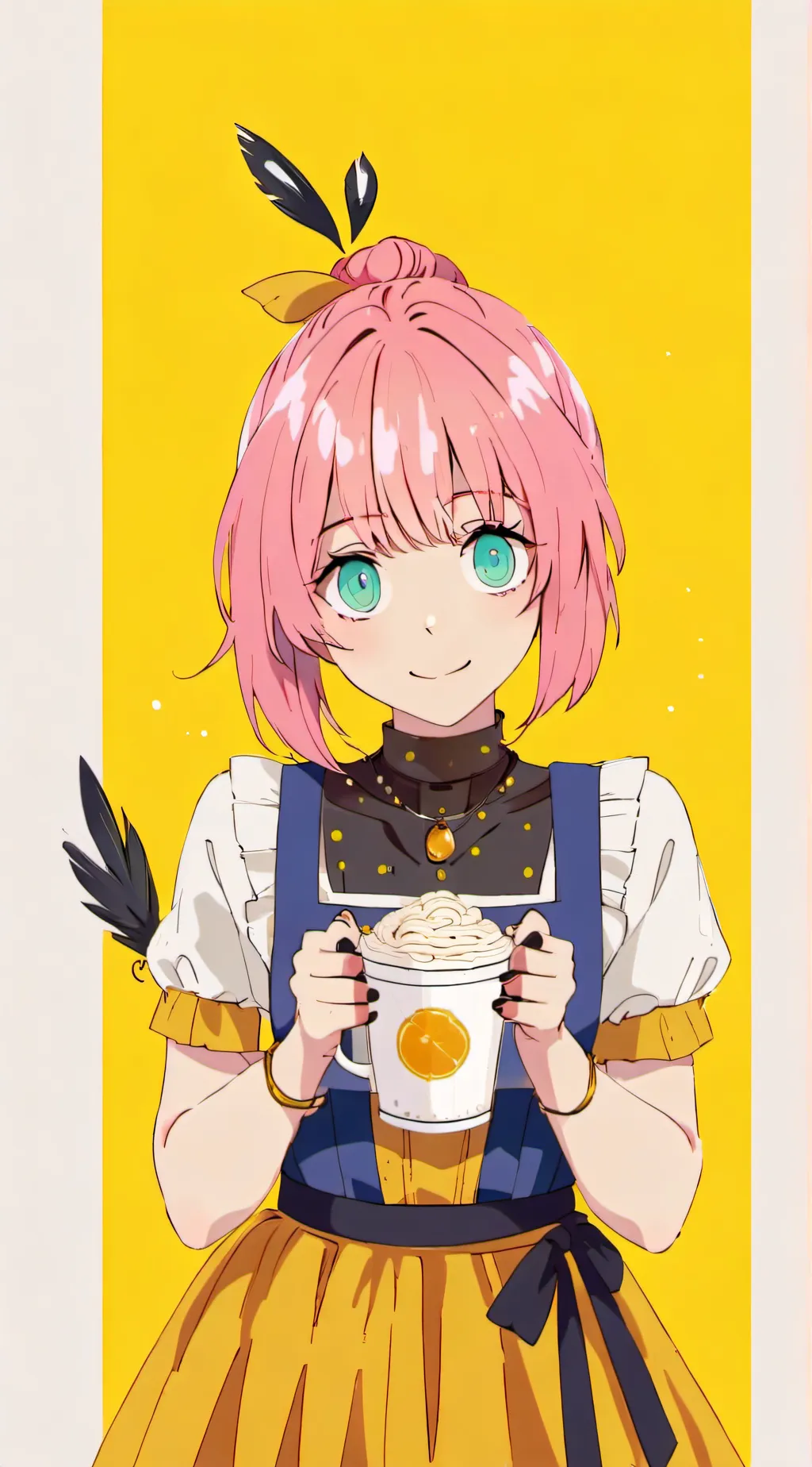 ai character: Angelina  background