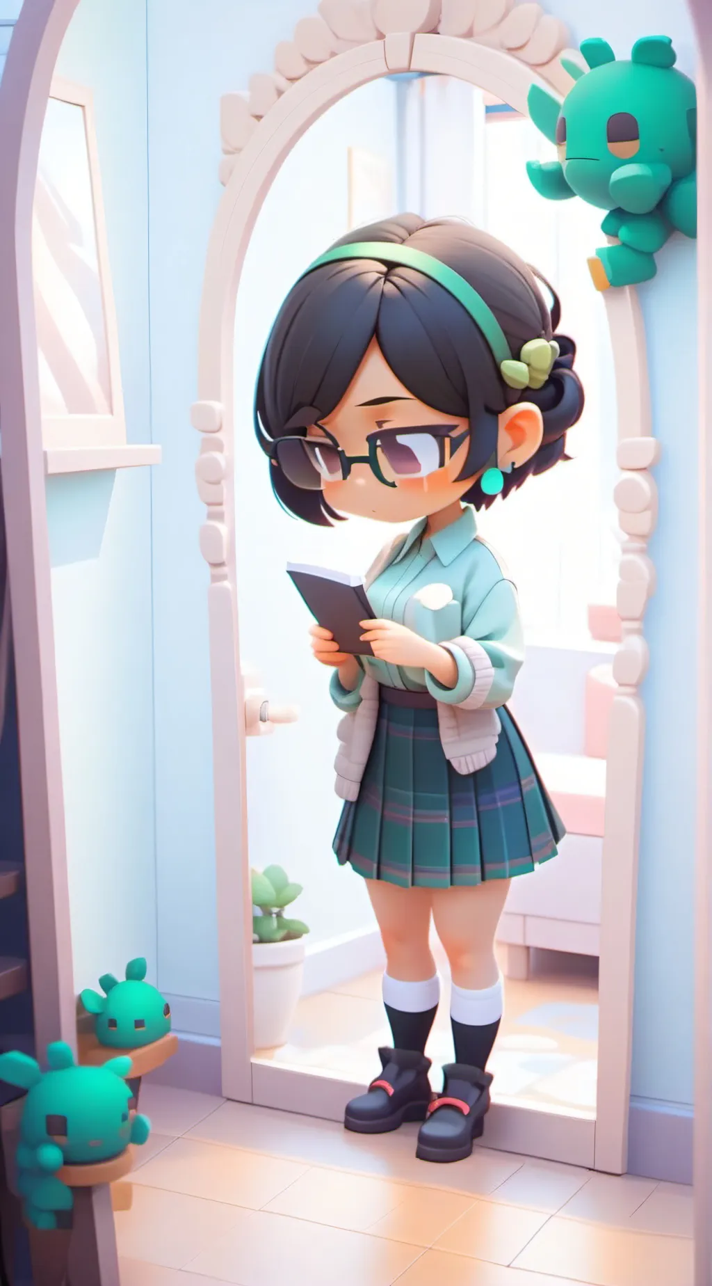 ai character: Miku background
