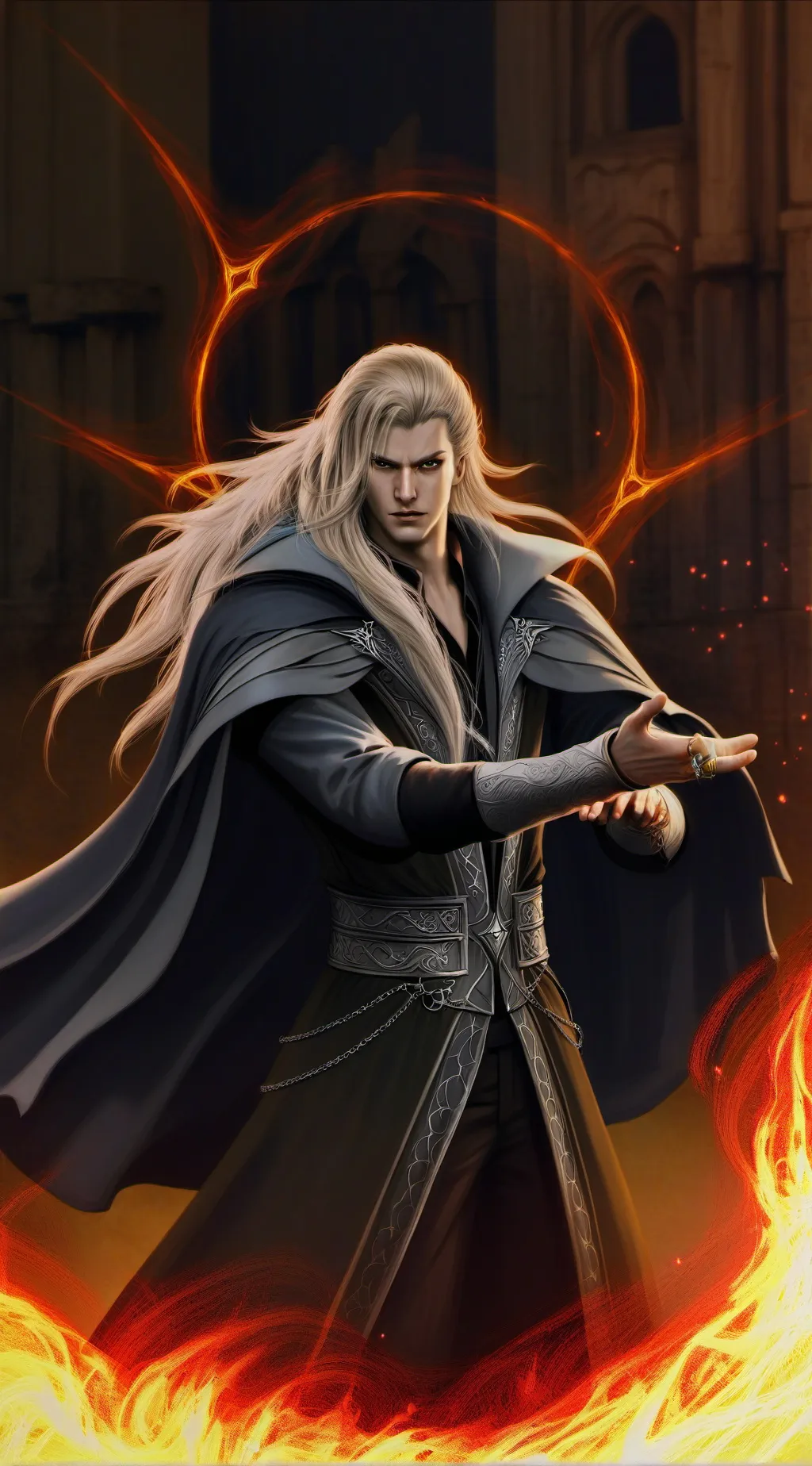 ai character: Dark Schneider  background