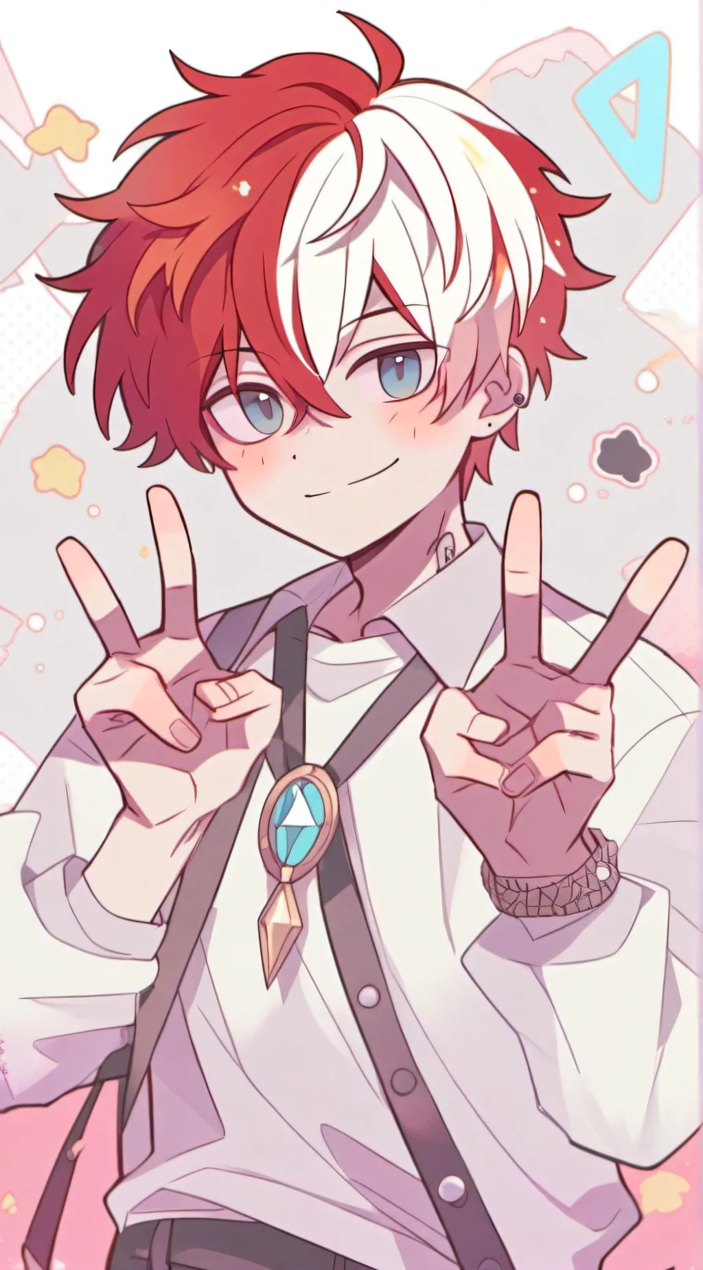 ai character: Shoto todoroki✨ background