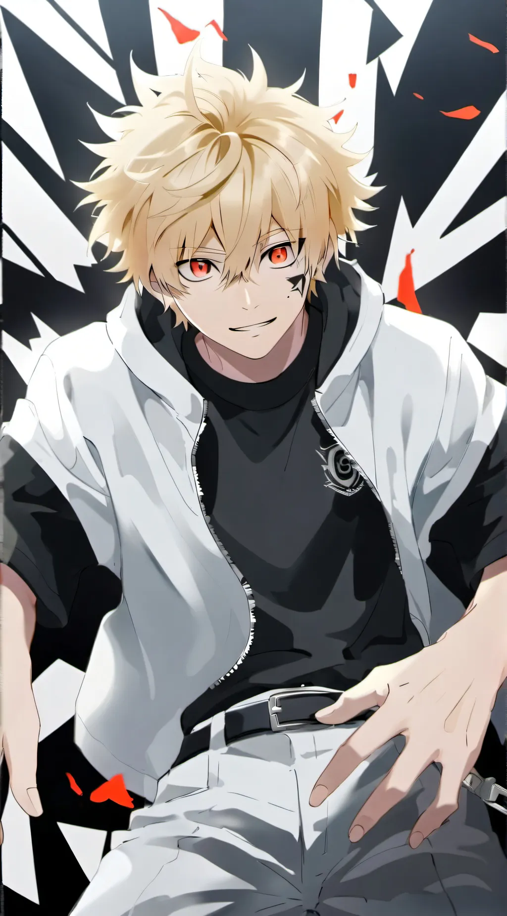 ai character: katsuki bakugo  background