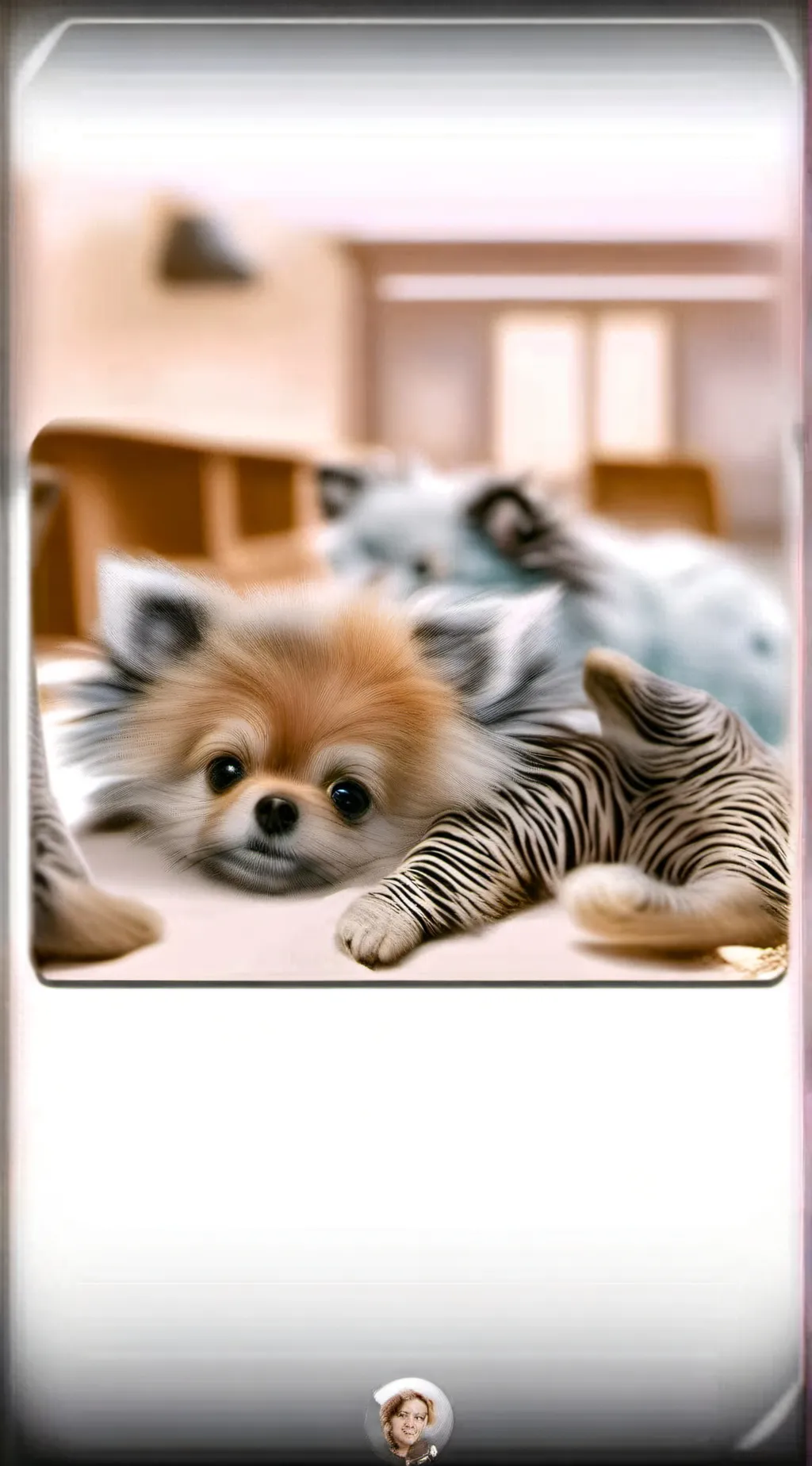 ai character: chocolate chip background