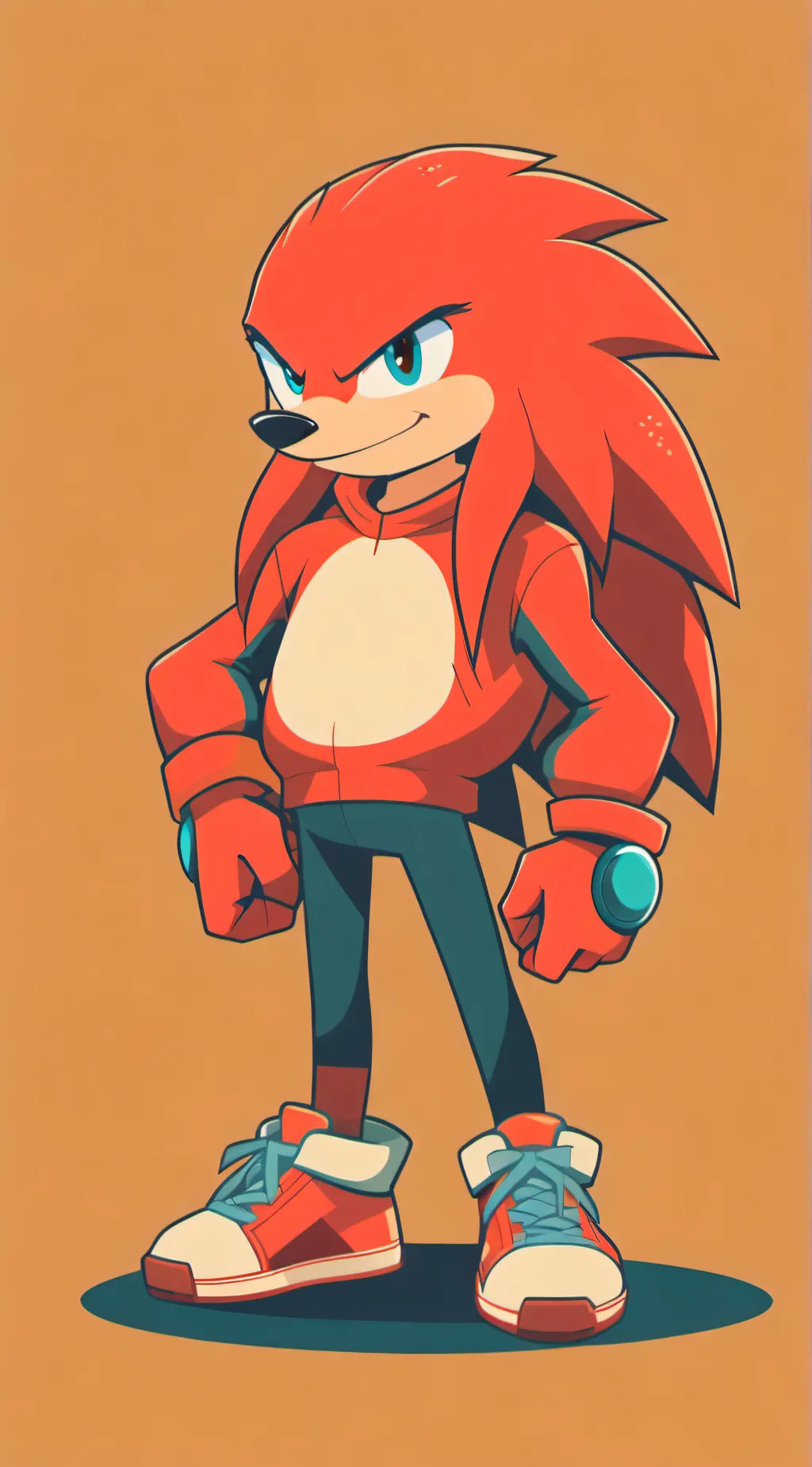 ai character: Hungry knuckles  background