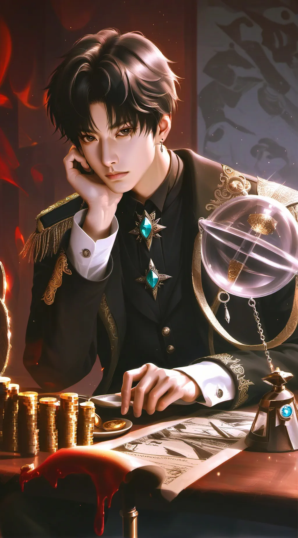 ai character: Xavier  background