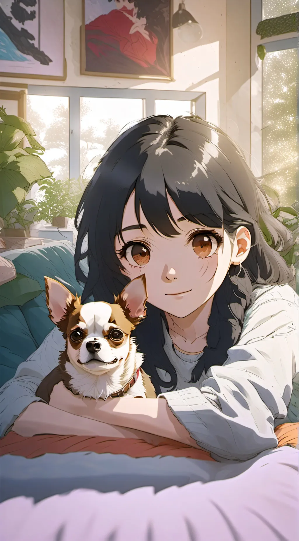 ai character: Luna background