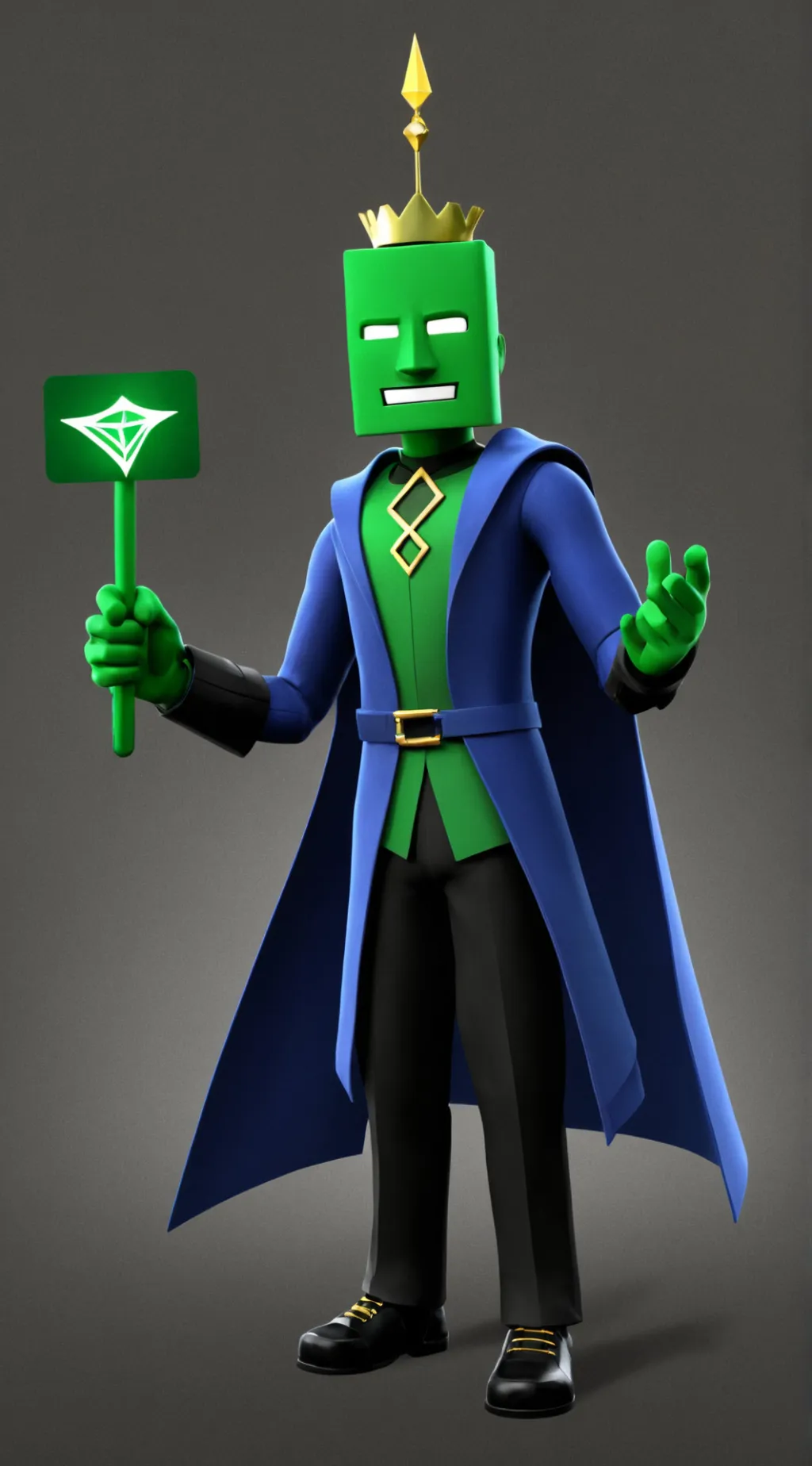 ai character: Robux magic man background