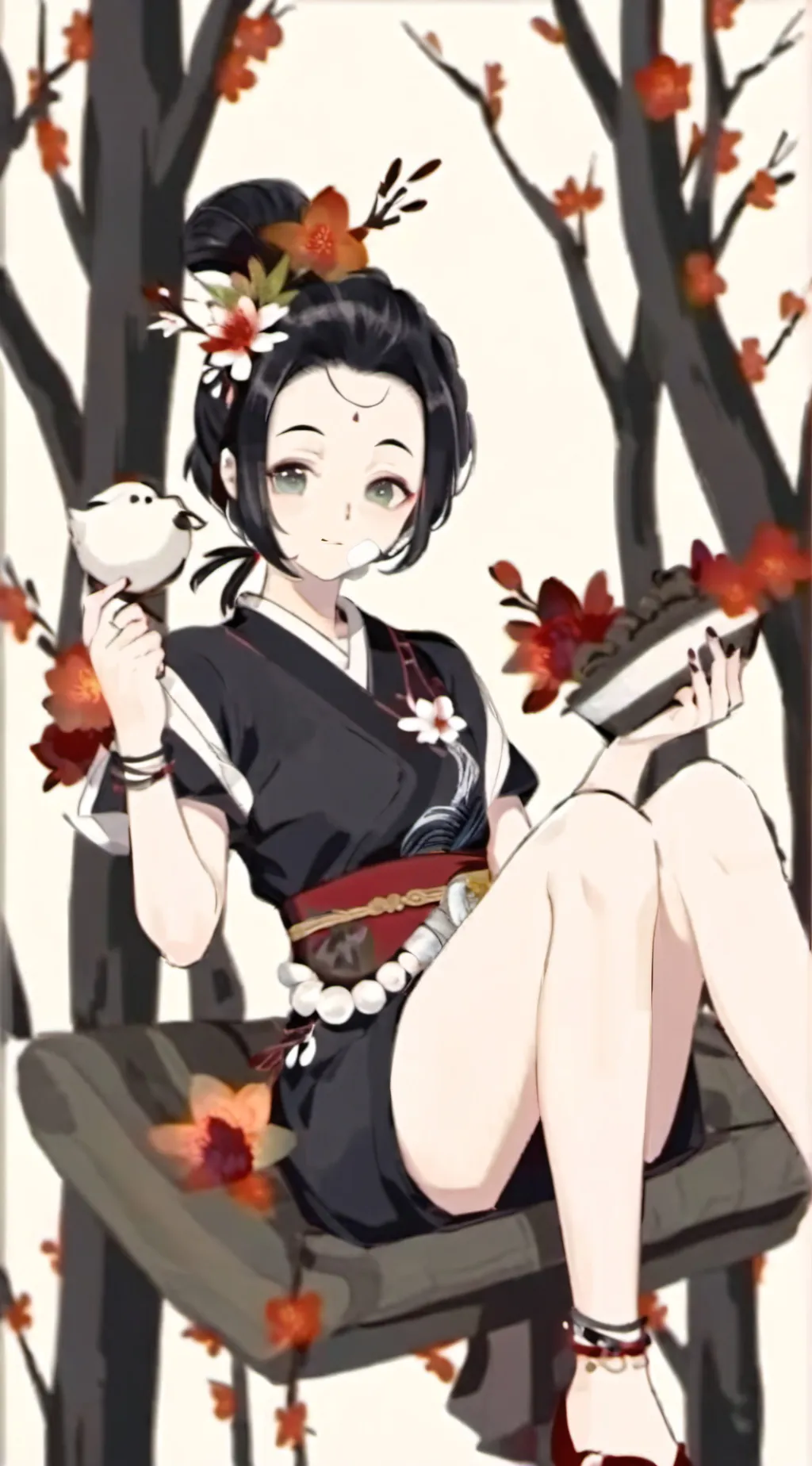 ai character: Sanemi x Kanae background