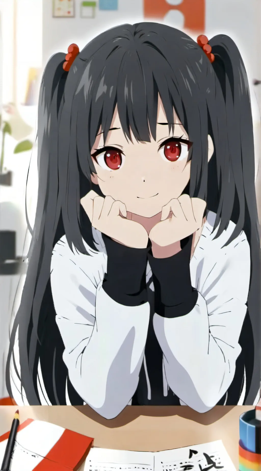 ai character: •¥Emily¥• background