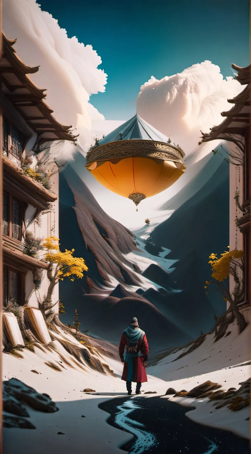 ai character: HH BUILDING  background