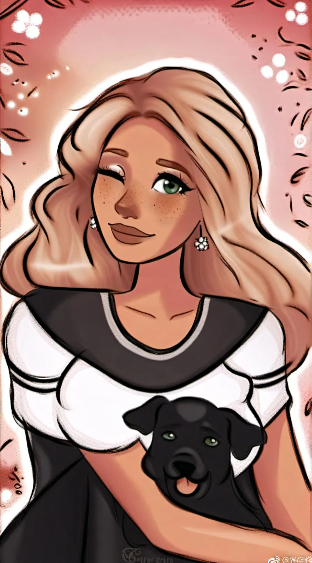 ai character: Noelle🪵🎧 background
