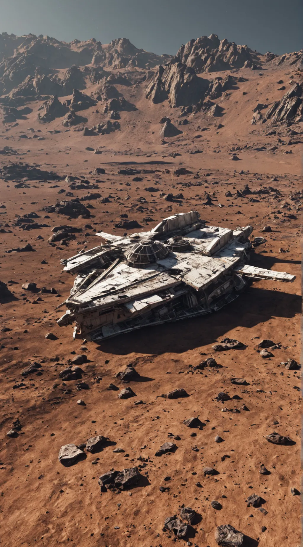 ai character: Unexplored planet background
