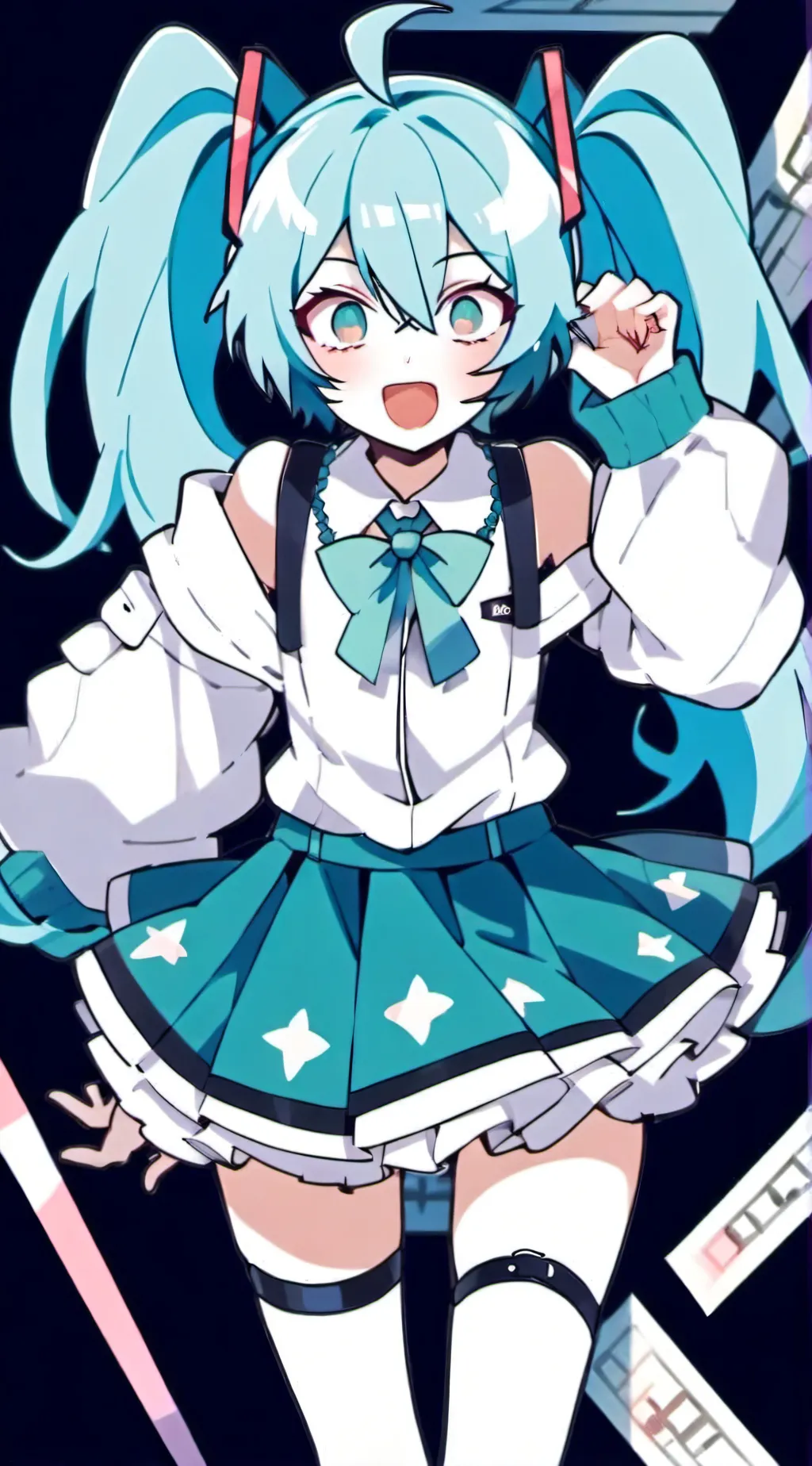ai character: Miku background