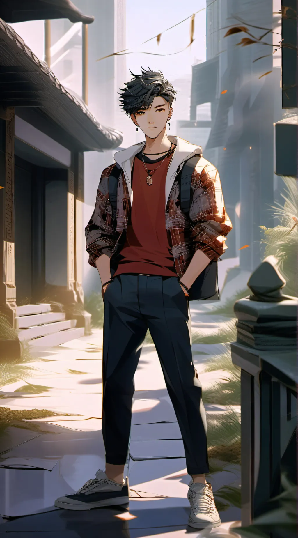 ai character: Steven  background