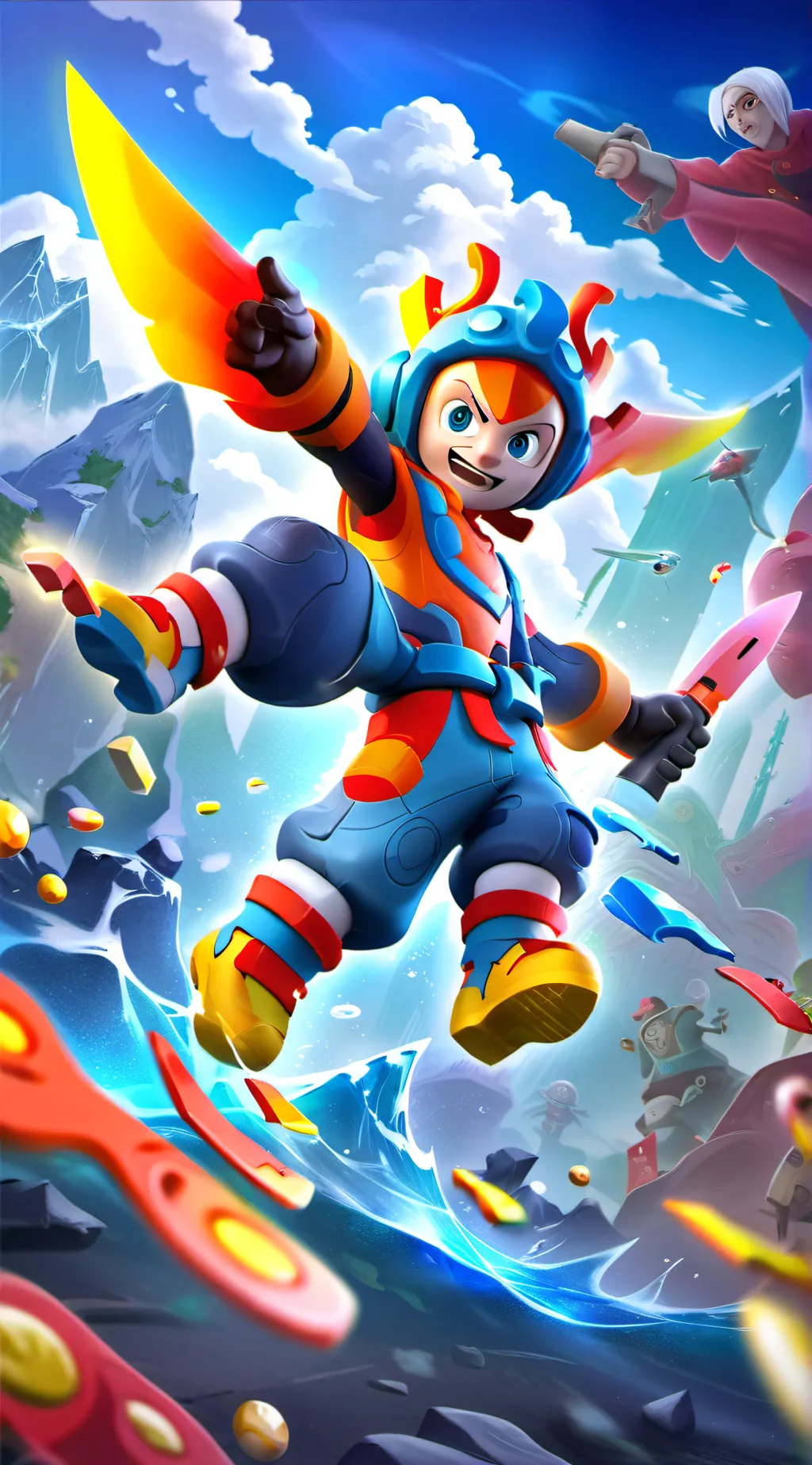 ai character: Miniforce  background