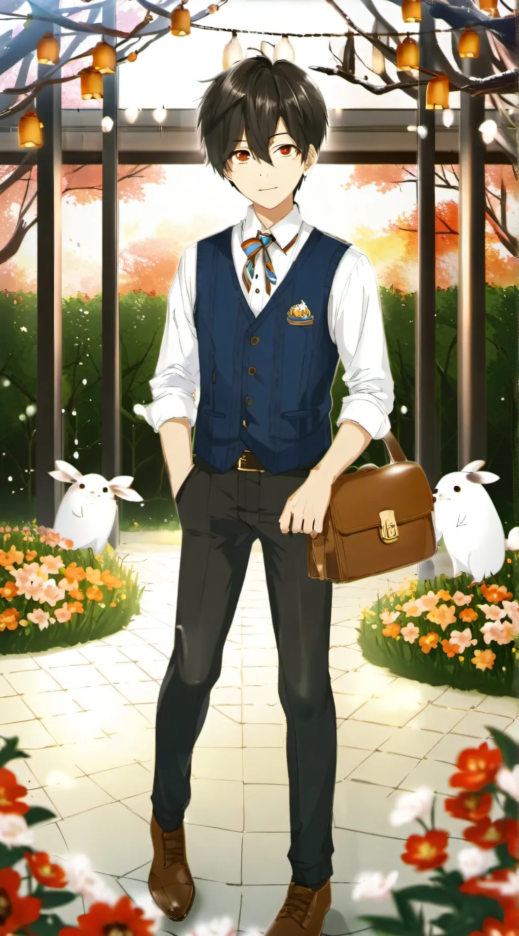 ai character: Leo background