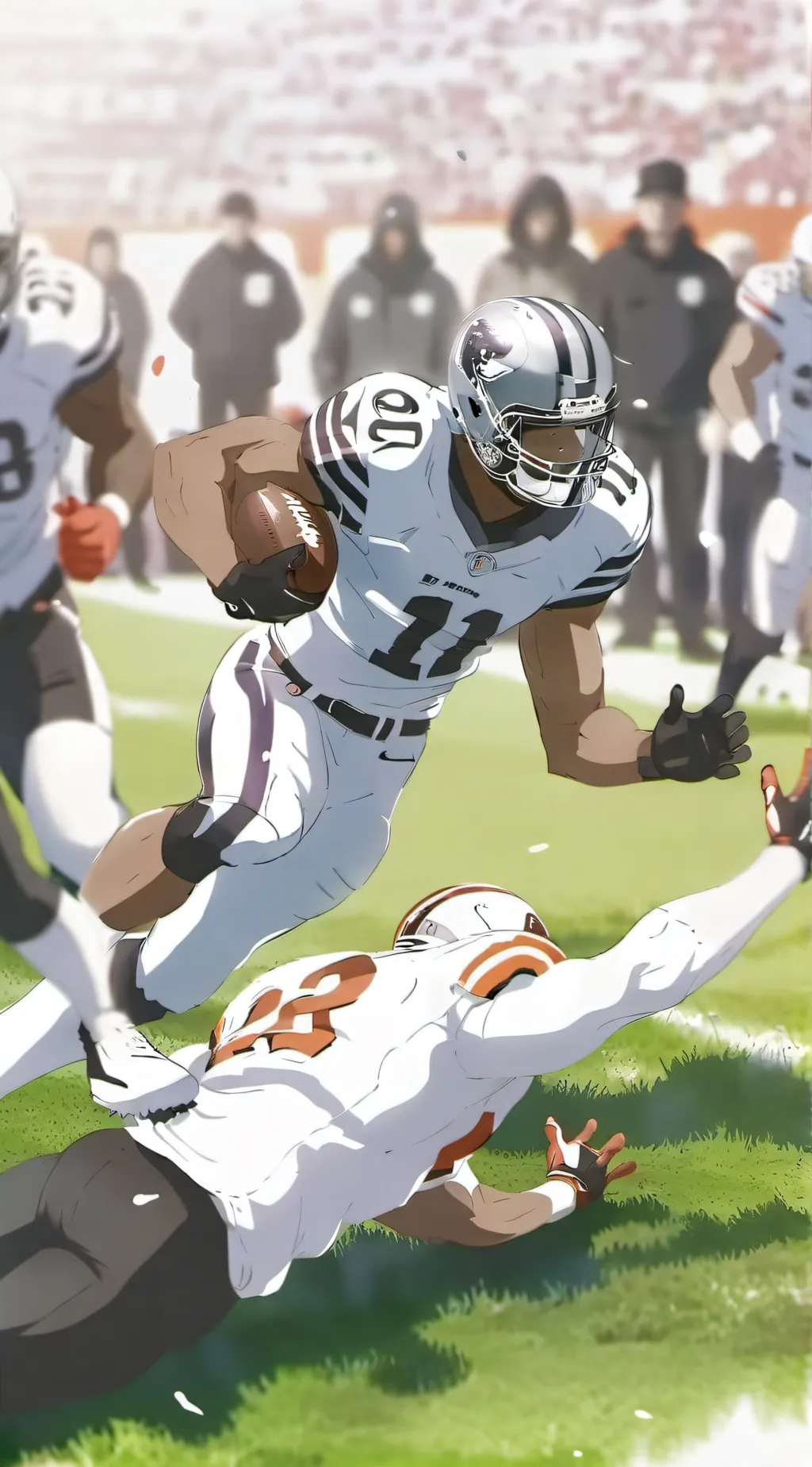 ai character: Ncaa football background