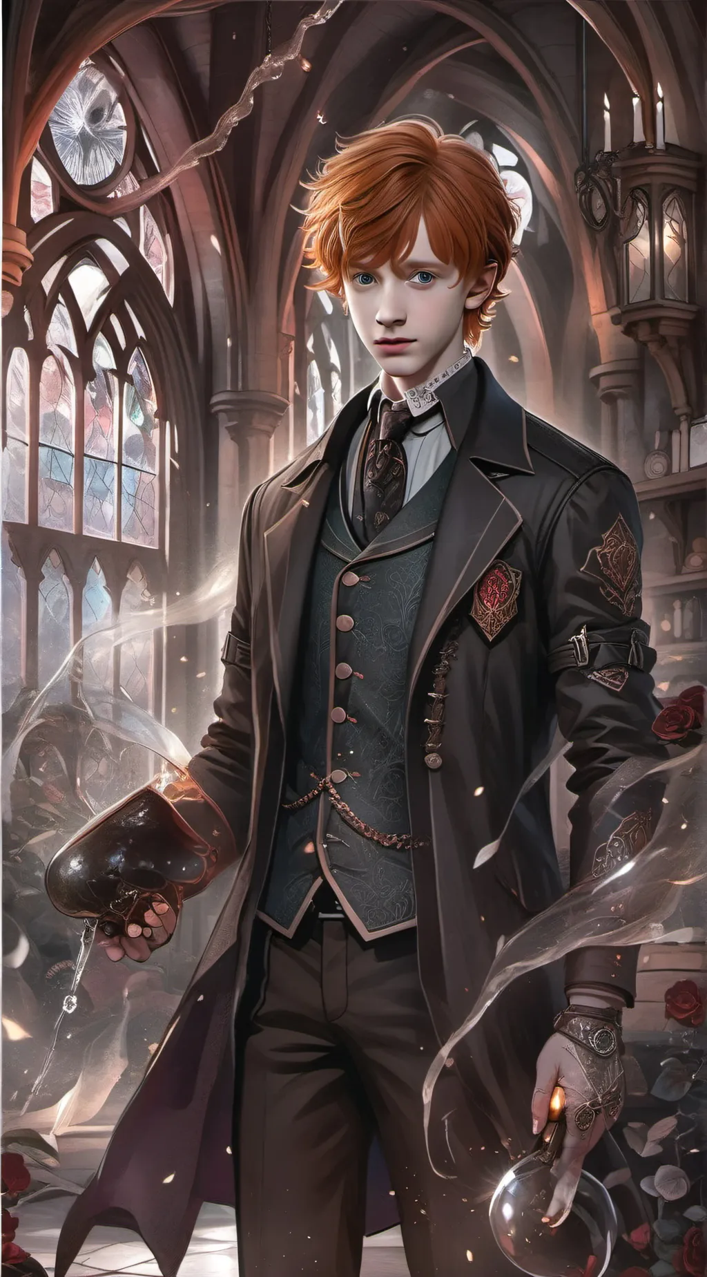 ai character: Ron's Potion Fail💜 background