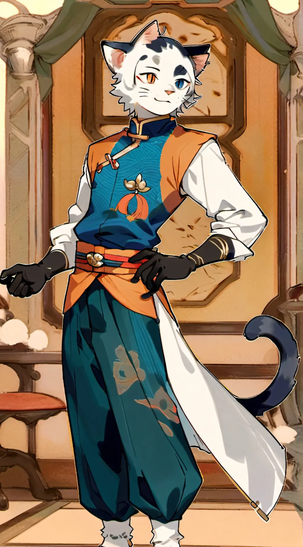 ai character: Bluey background